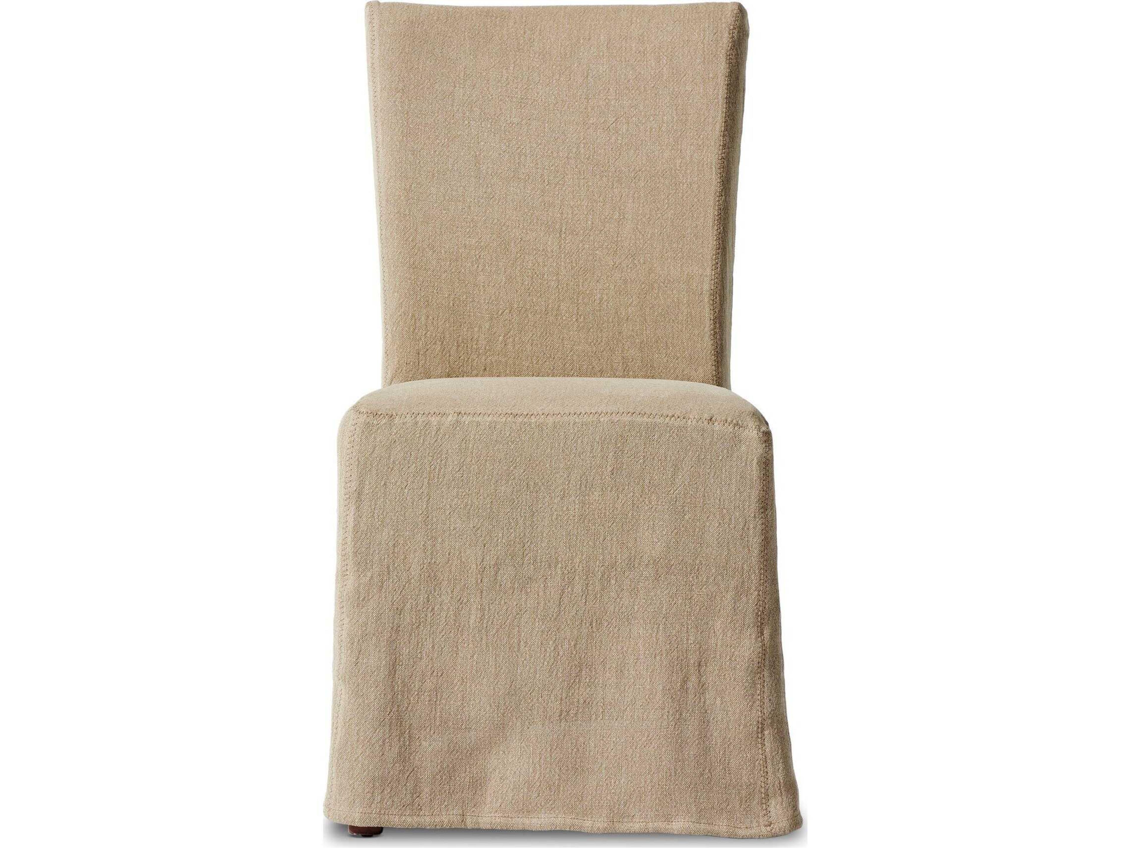 Luxecor Globetrotter Vista Slipcovered Broadway Canvas Upholstered Birch Wood Dining Chair