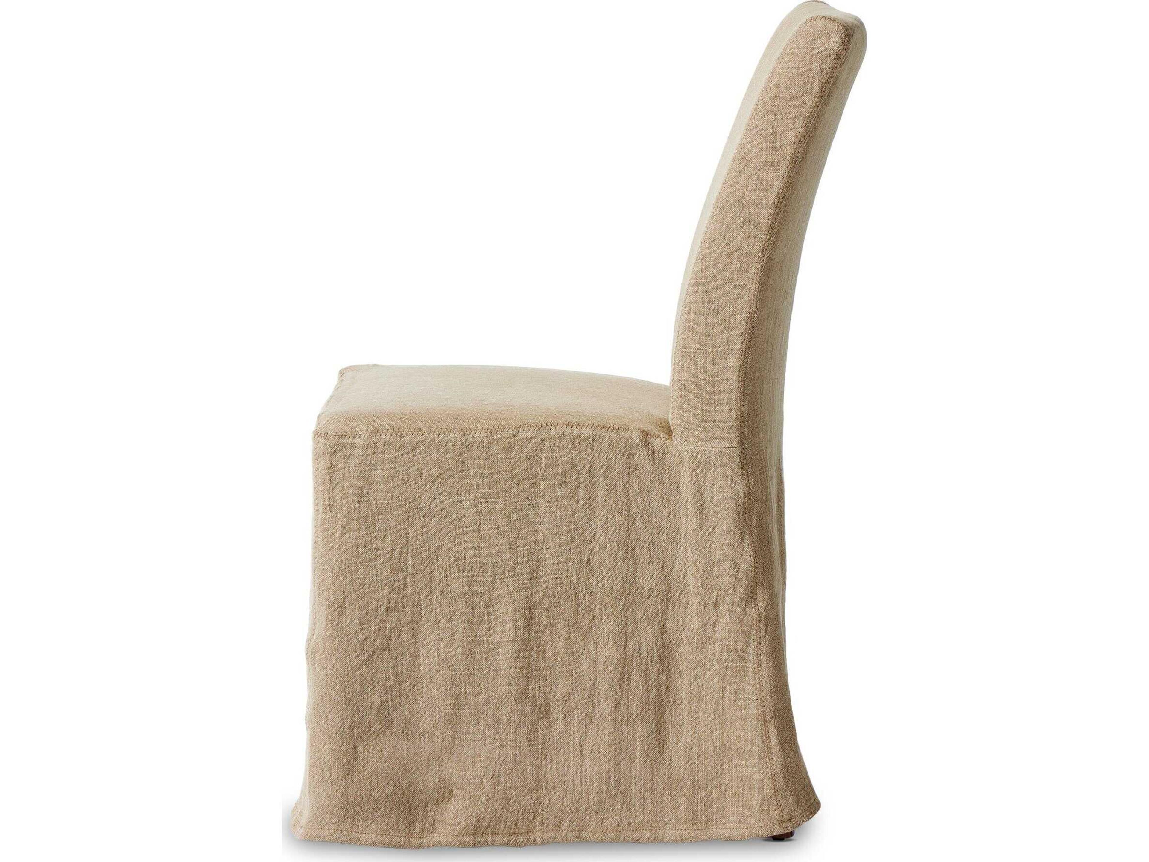 Luxecor Globetrotter Vista Slipcovered Broadway Canvas Upholstered Birch Wood Dining Chair