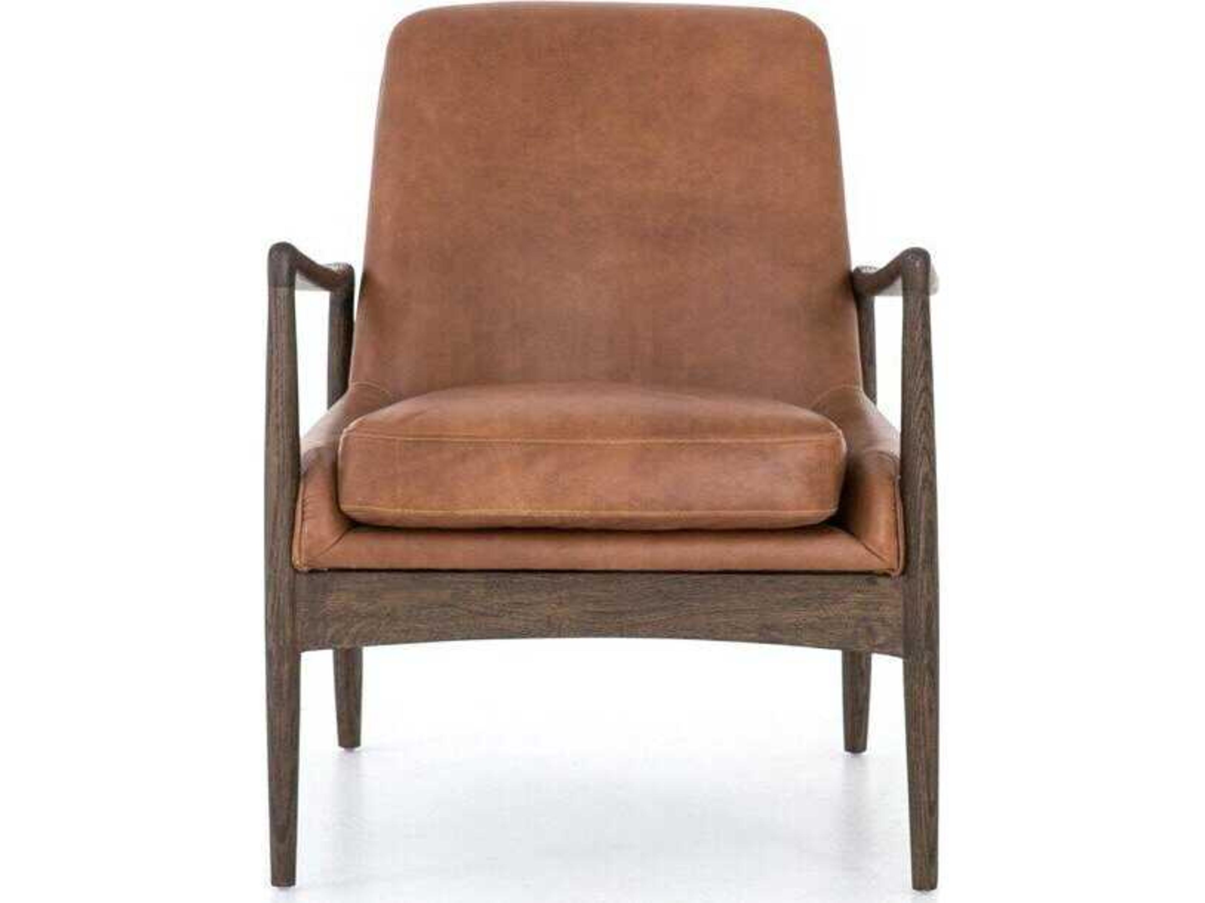 Four Hands Ashford Braden Brandy Leather Accent Chair