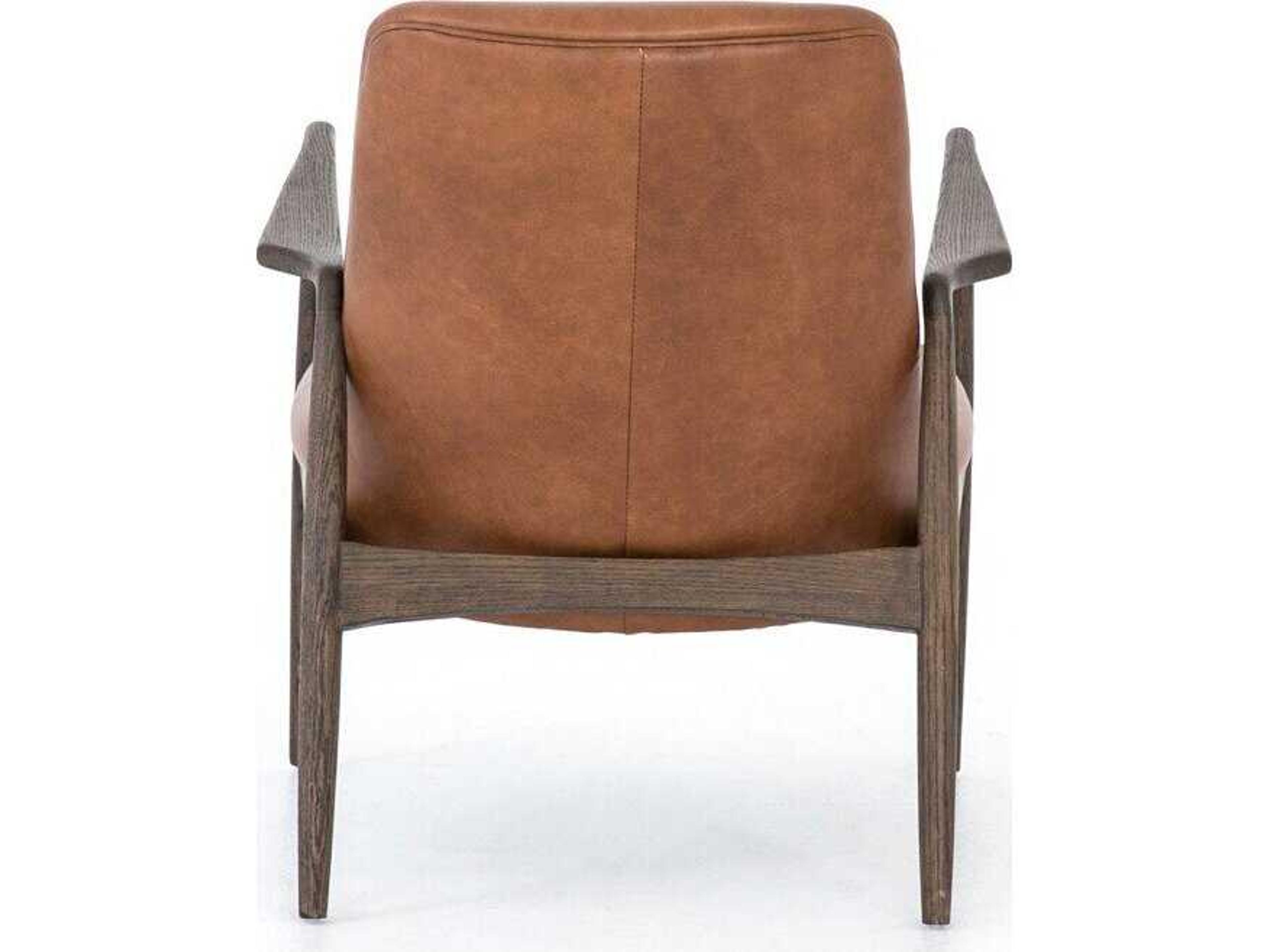 Four Hands Ashford Braden Brandy Leather Accent Chair