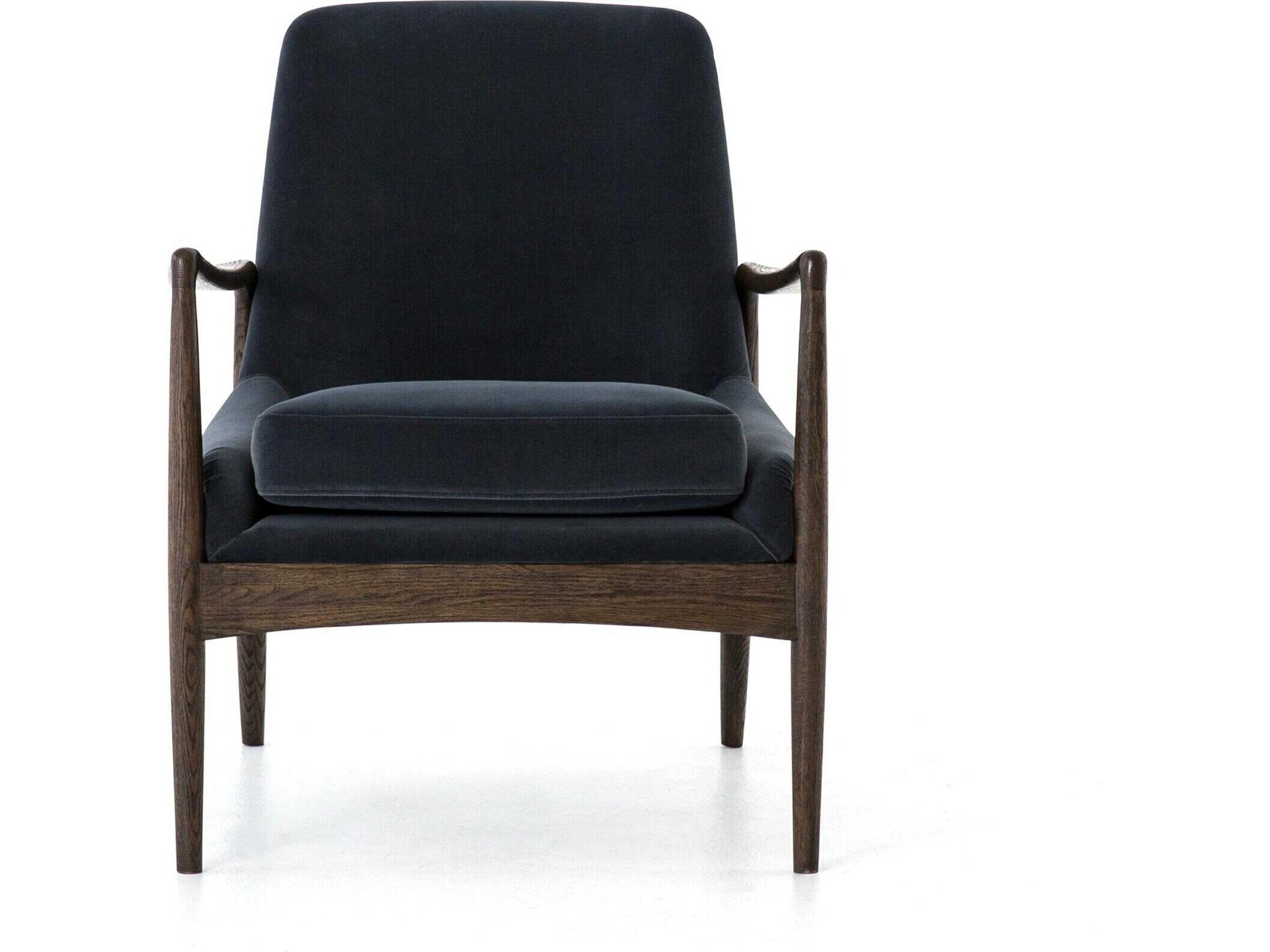 Luxecor Globetrotter Braden Modern Velvet Shadow Accent Chair