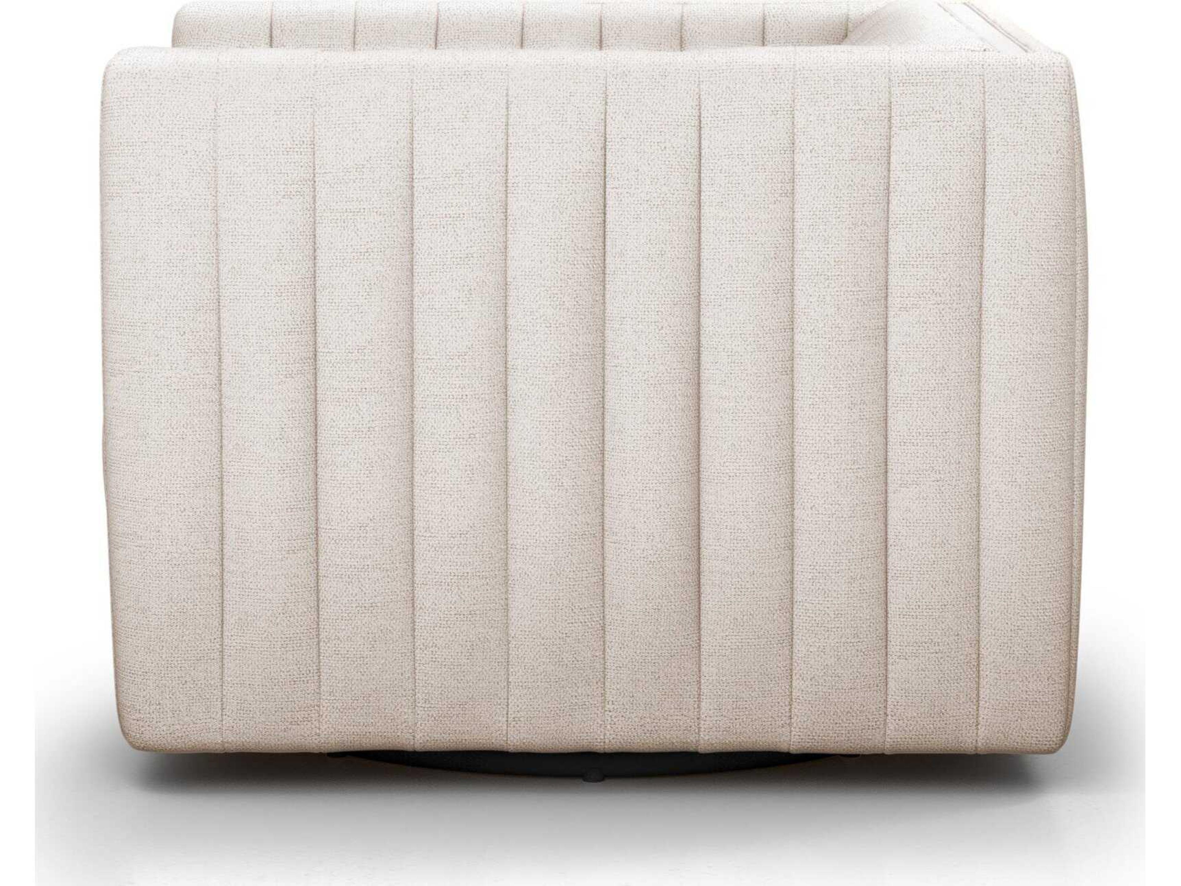 Four Hands Grayson Augustine Swivel Cream Fabric Accent Chair