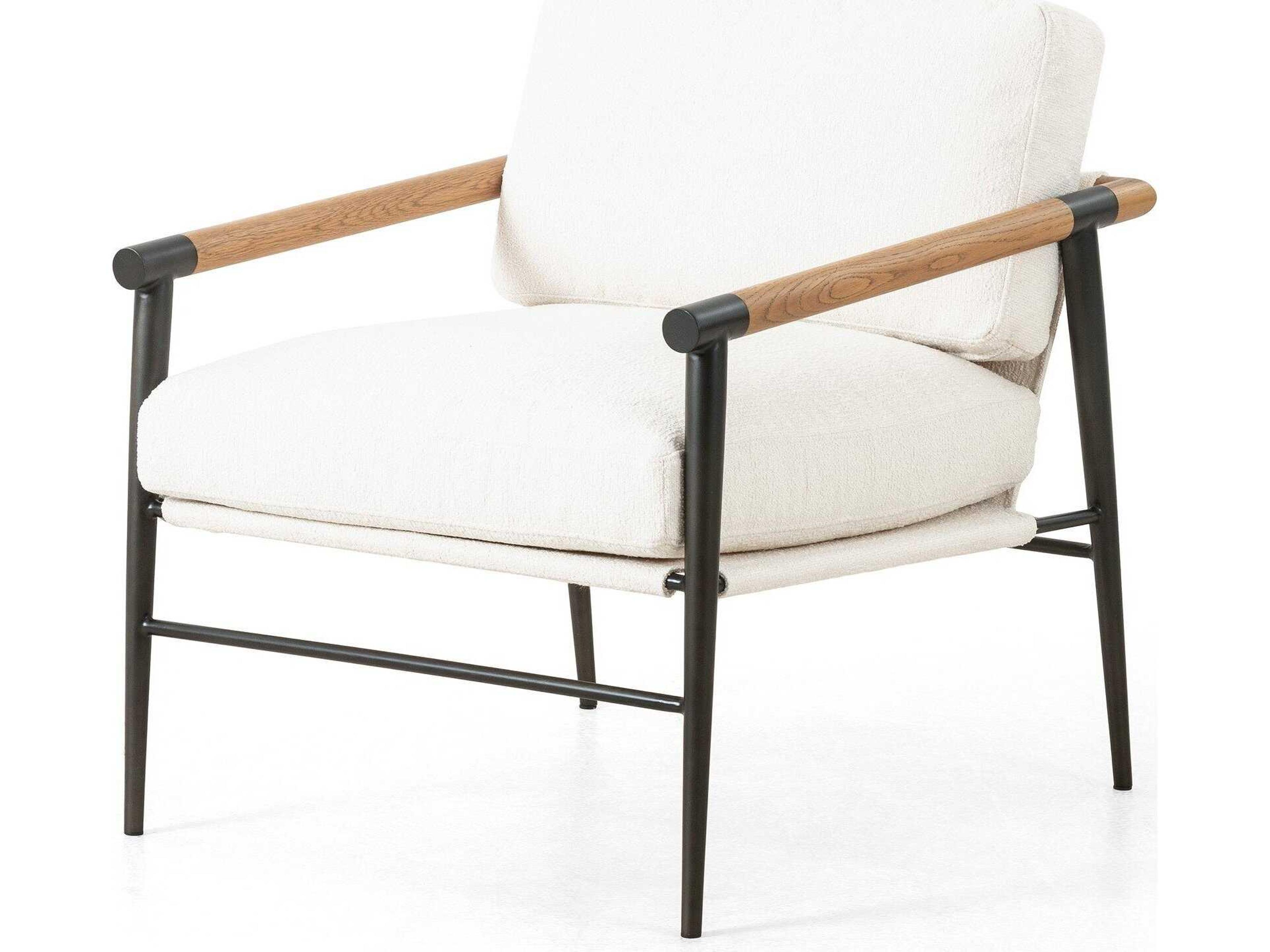 Grayson Rowen Cream Fabric Accent Chair