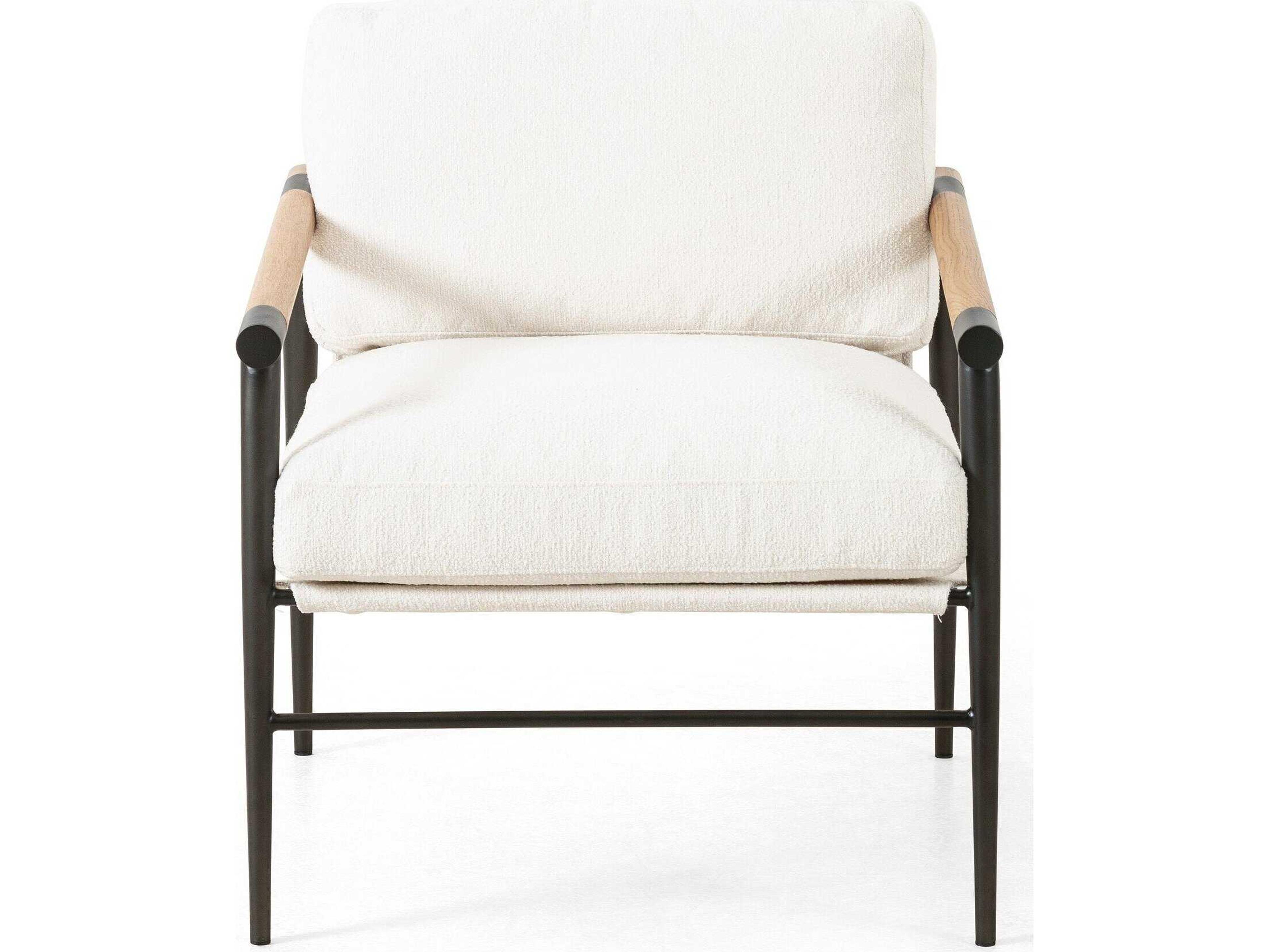 Four Hands Grayson Rowen Cream Fabric Accent Chair
