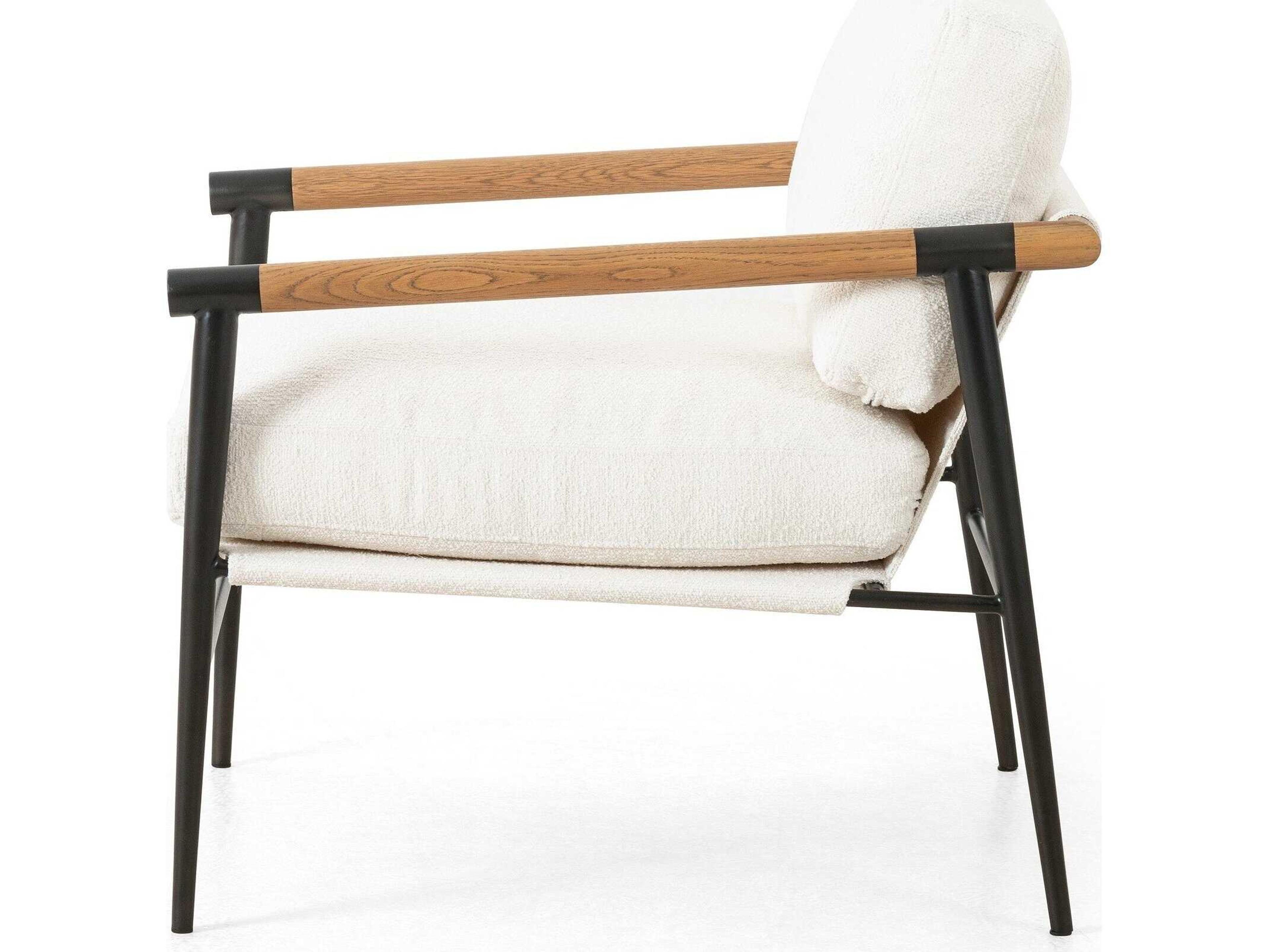 Four Hands Grayson Rowen Cream Fabric Accent Chair