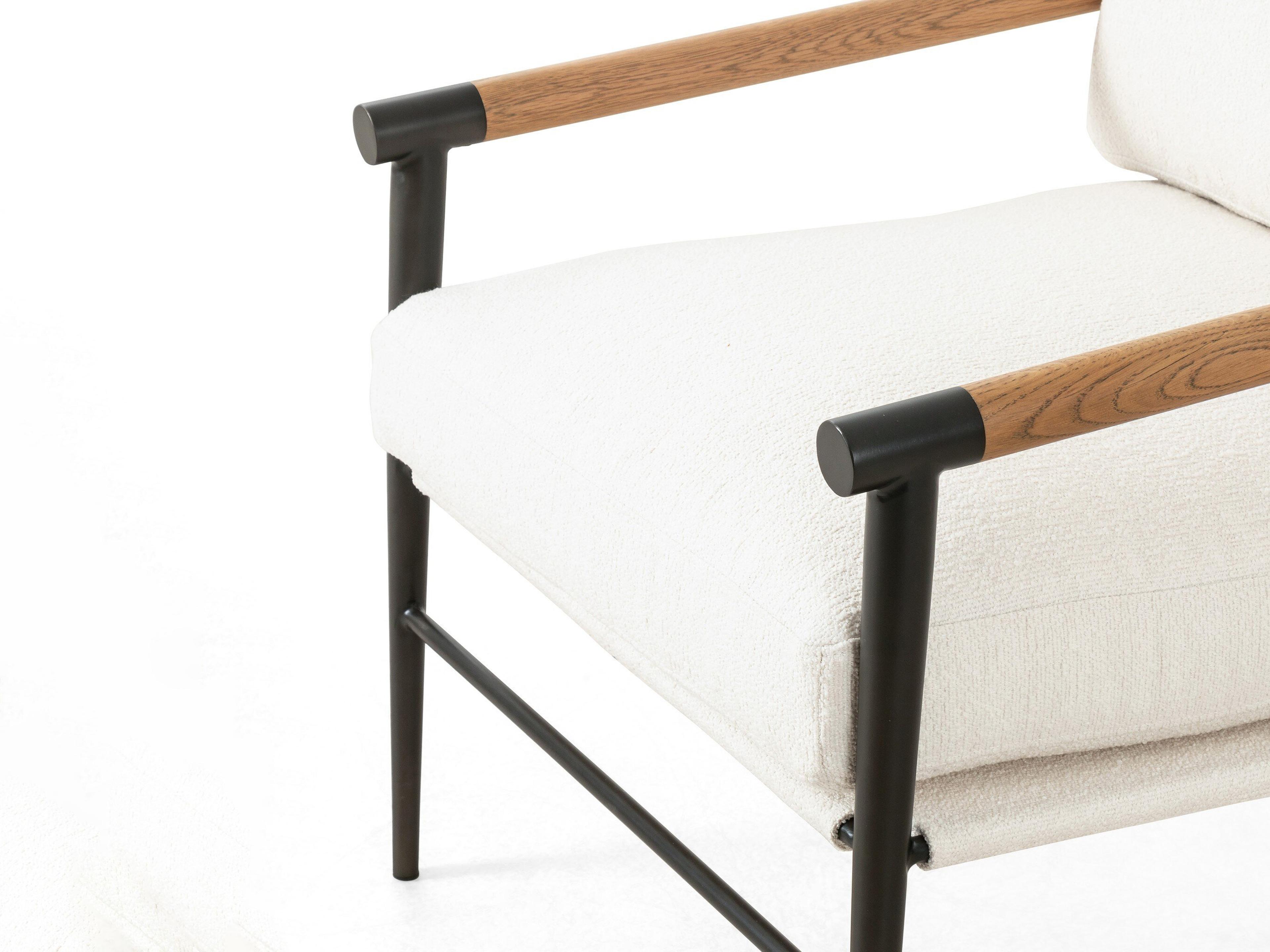 Four Hands Grayson Rowen Cream Fabric Accent Chair