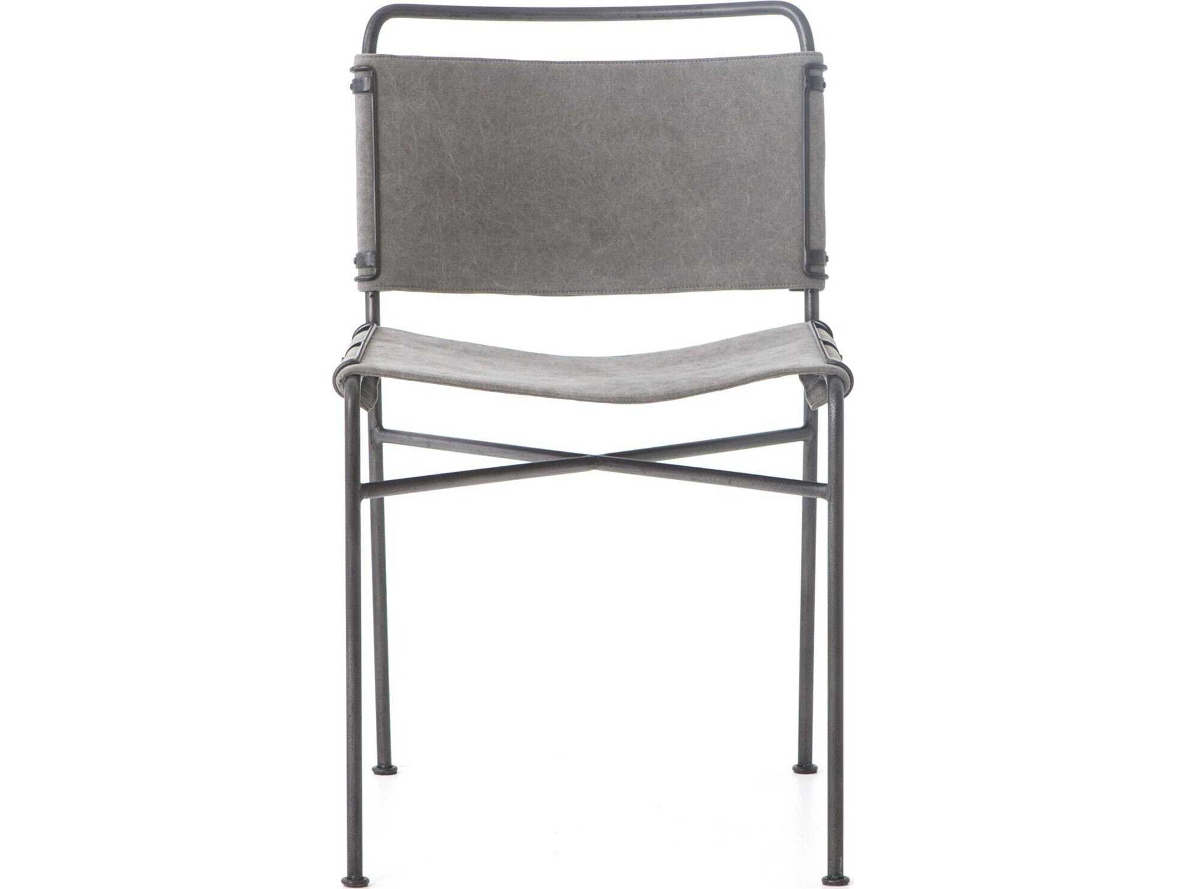 Four Hands Irondale Wharton Stonewash Grey Upholstered Dining Chair