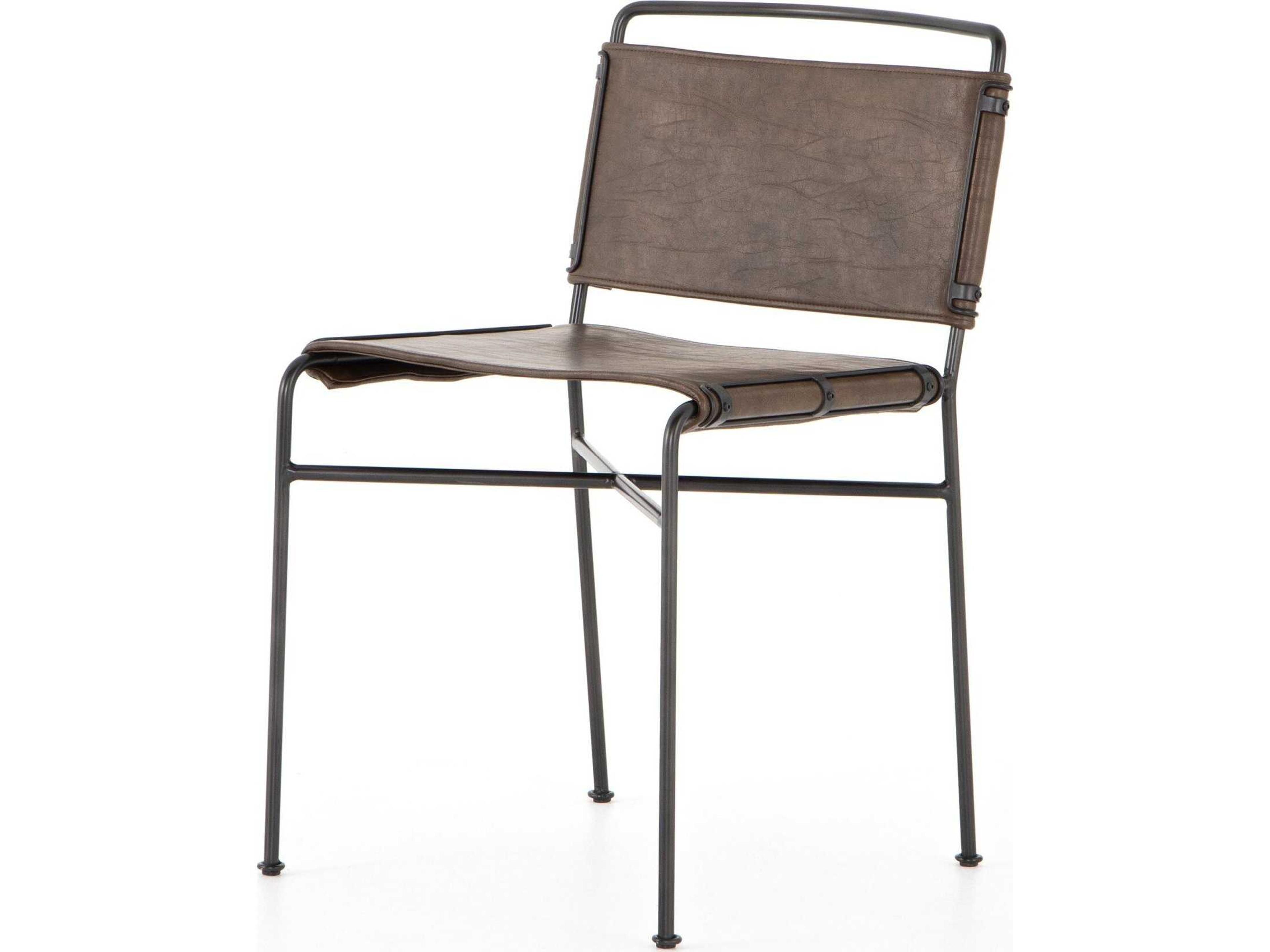 Four Hands Irondale Wharton Brown Side Dining Chair