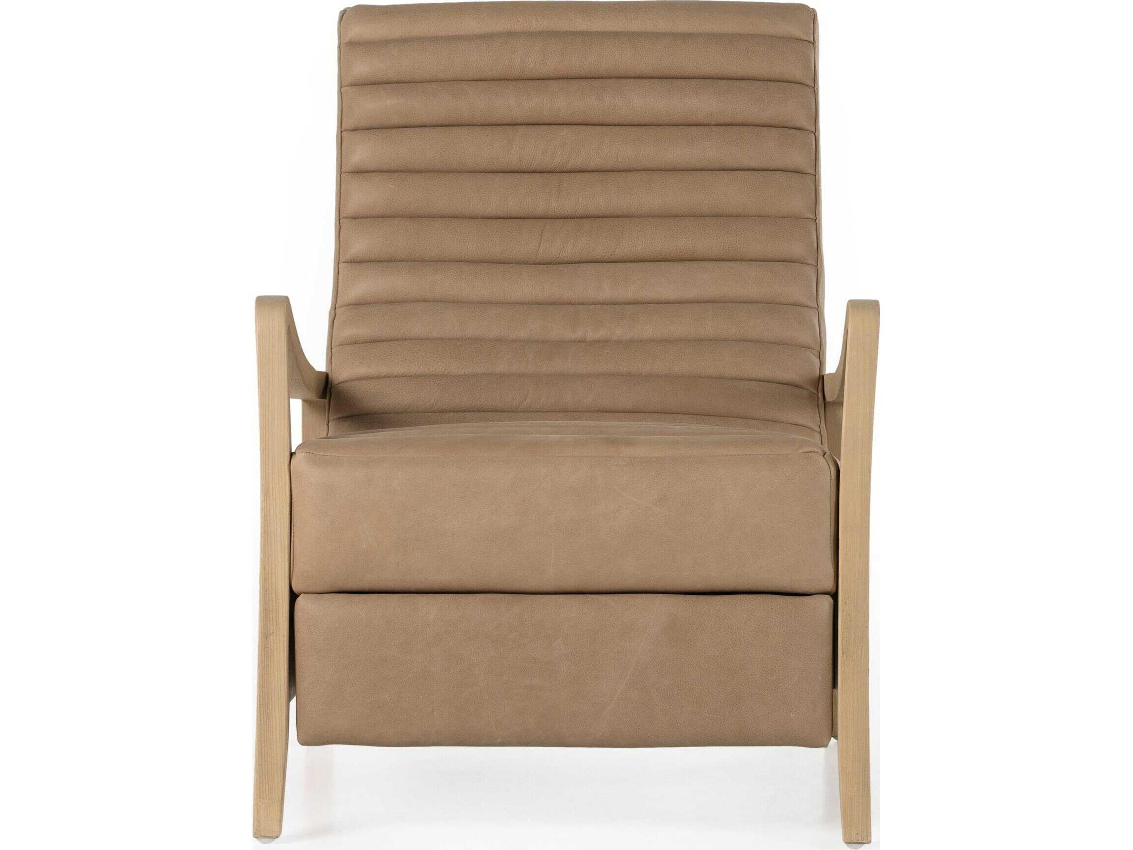 Four Hands Kensington Chance Brown Leather Accent Chair