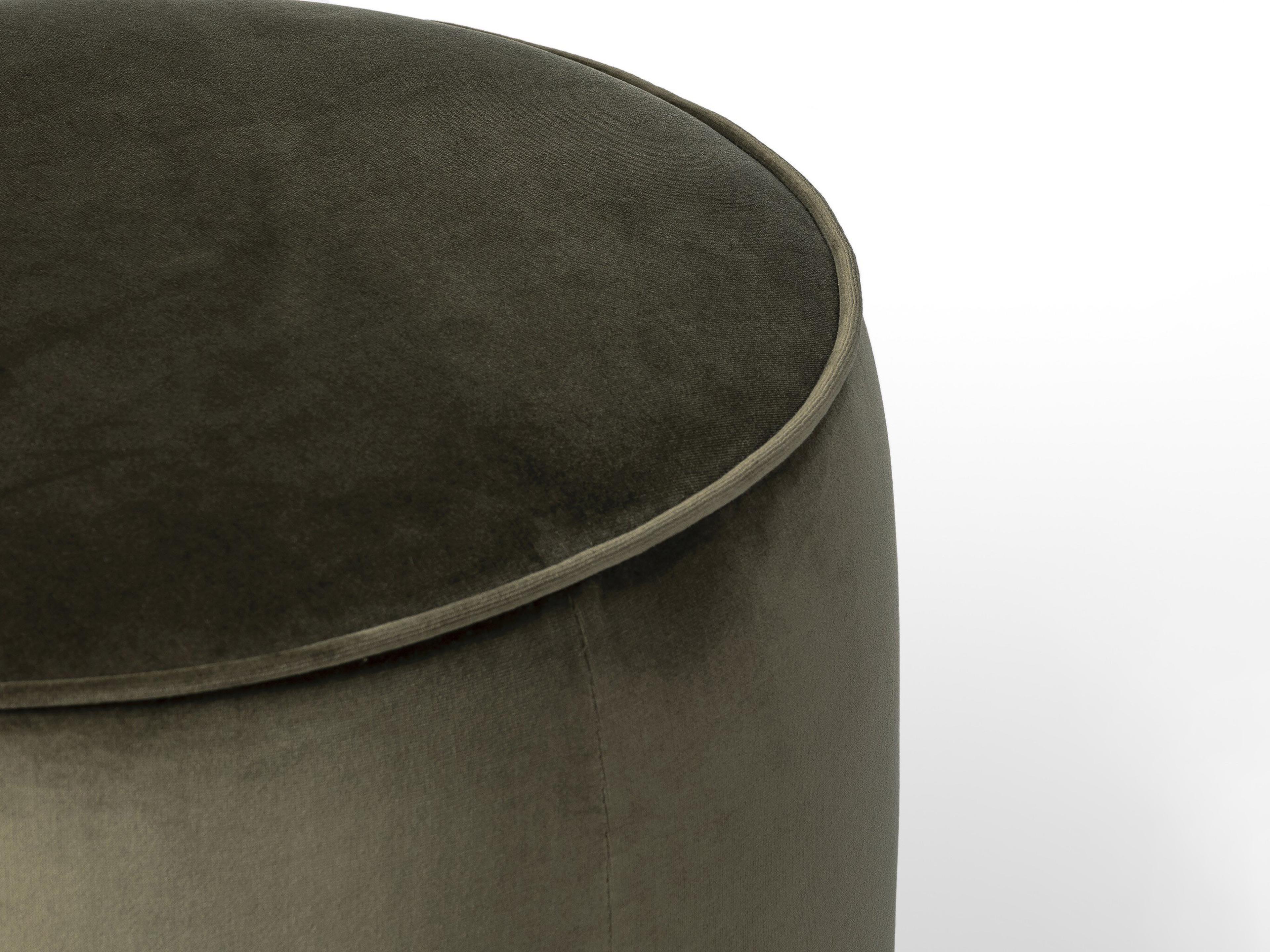 Four Hands Westgate Sinclair Surrey Olive Upholstered Round Ottoman