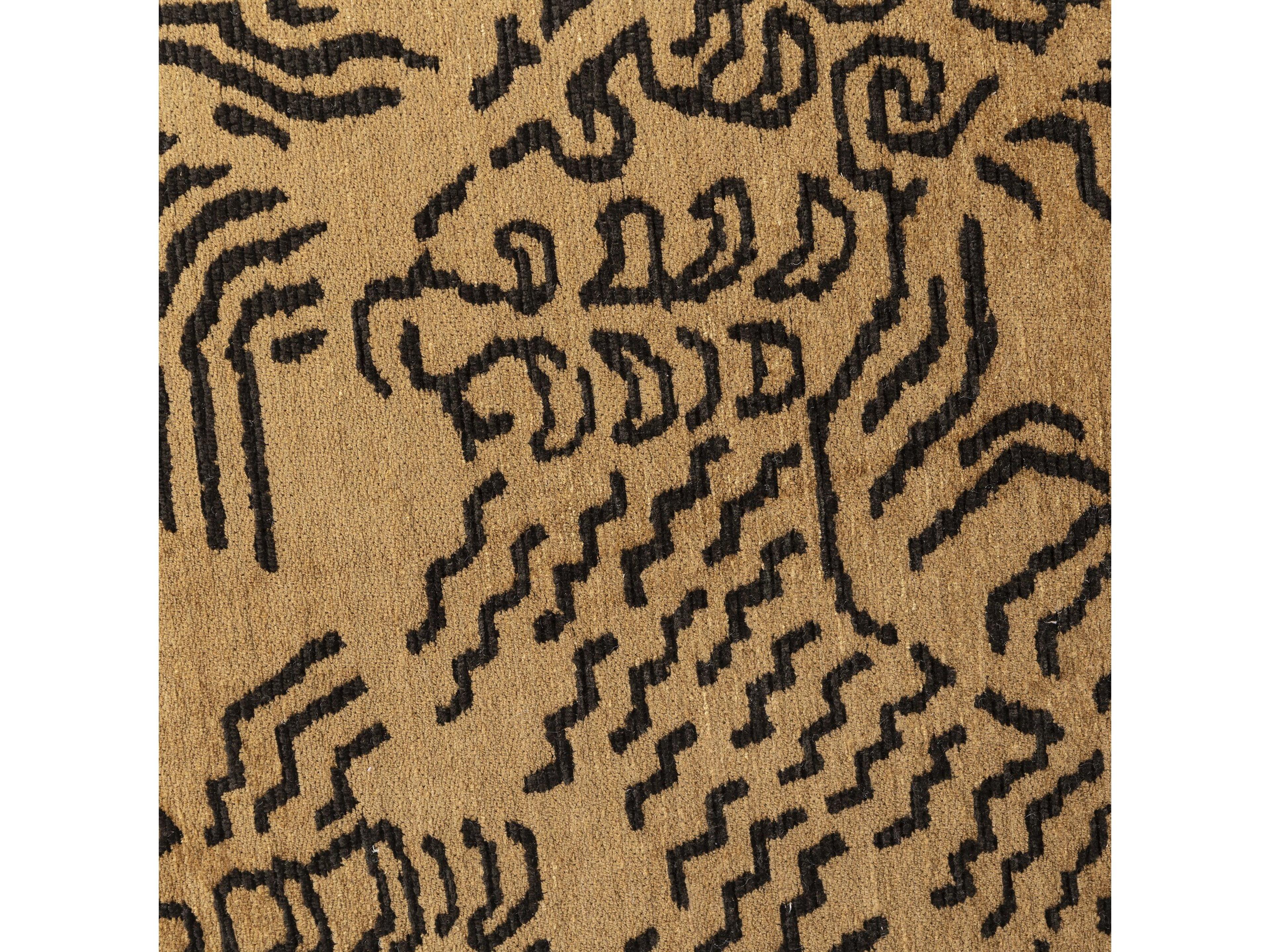 Four Hands Westgate Sinclair Balkan Ochre Upholstered Round Ottoman