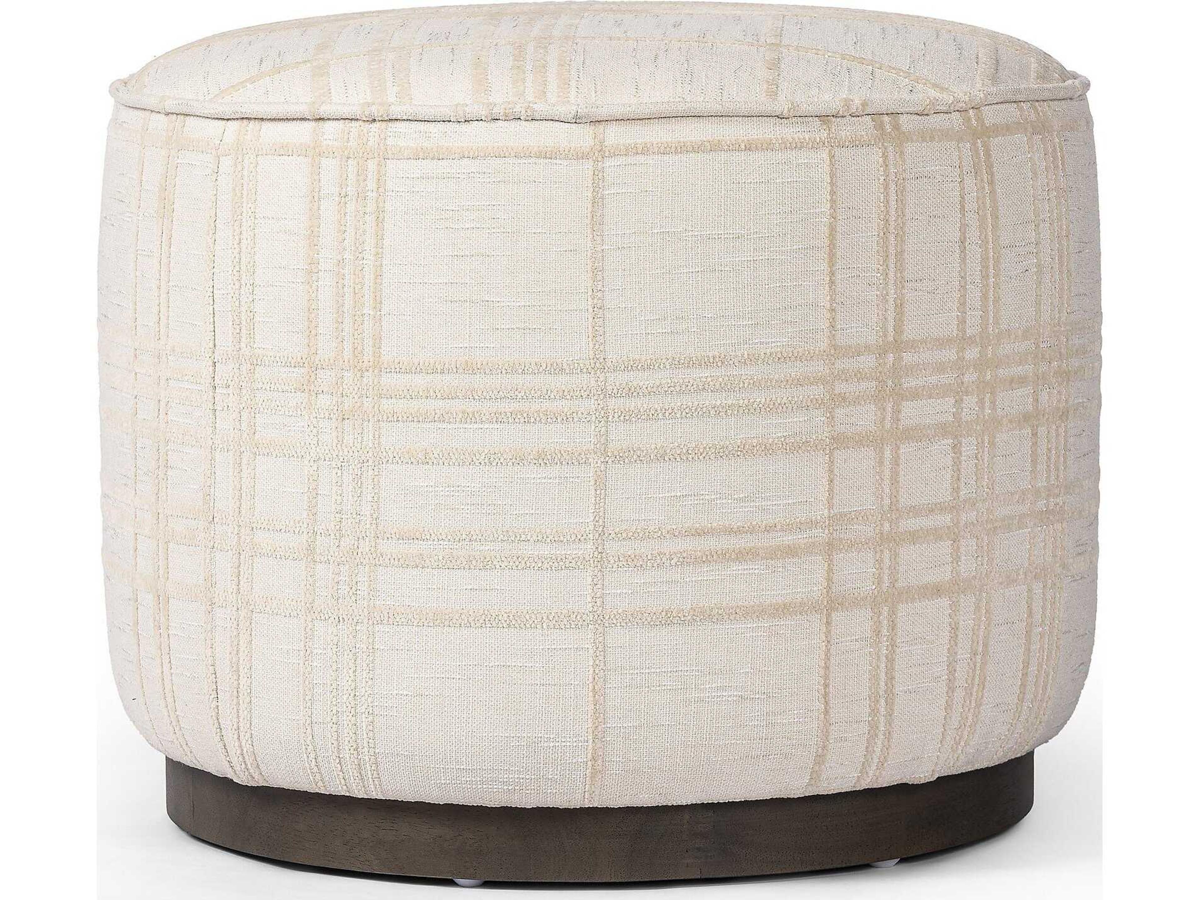 Four Hands Westgate Sinclair Beige Upholstered Ottoman
