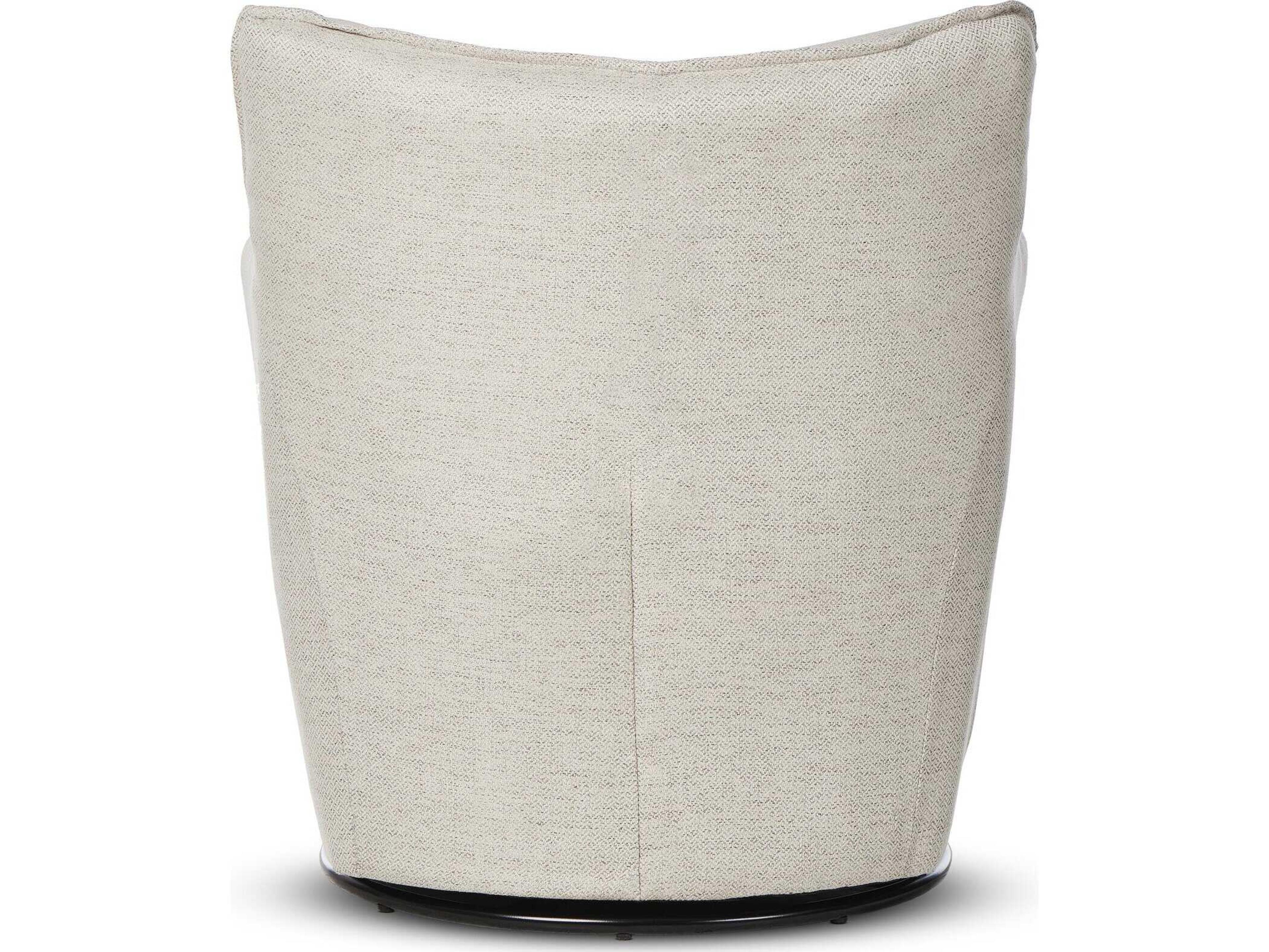 Four Hands Atelier Kimble Swivel Gray Fabric Accent Chair