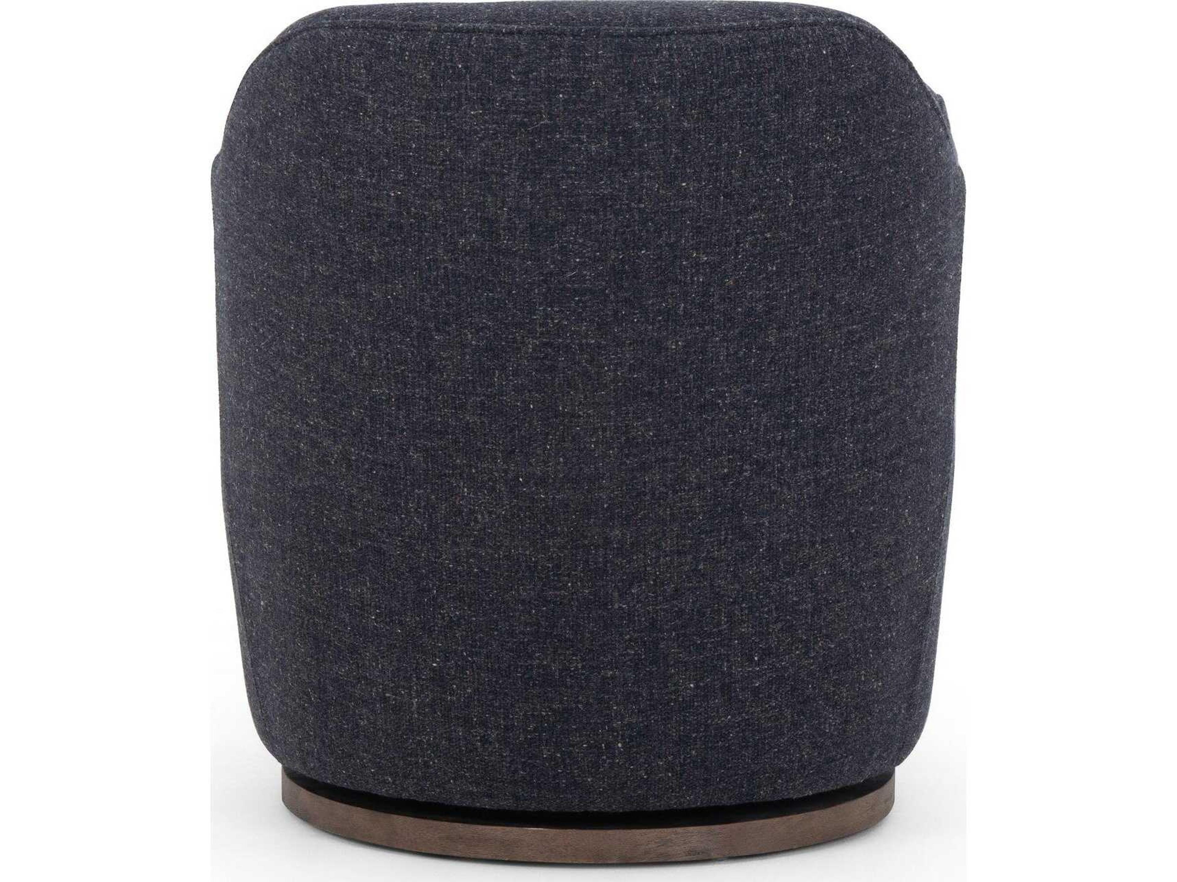 Four Hands Westgate Aurora Swivel Blue Fabric Accent Chair