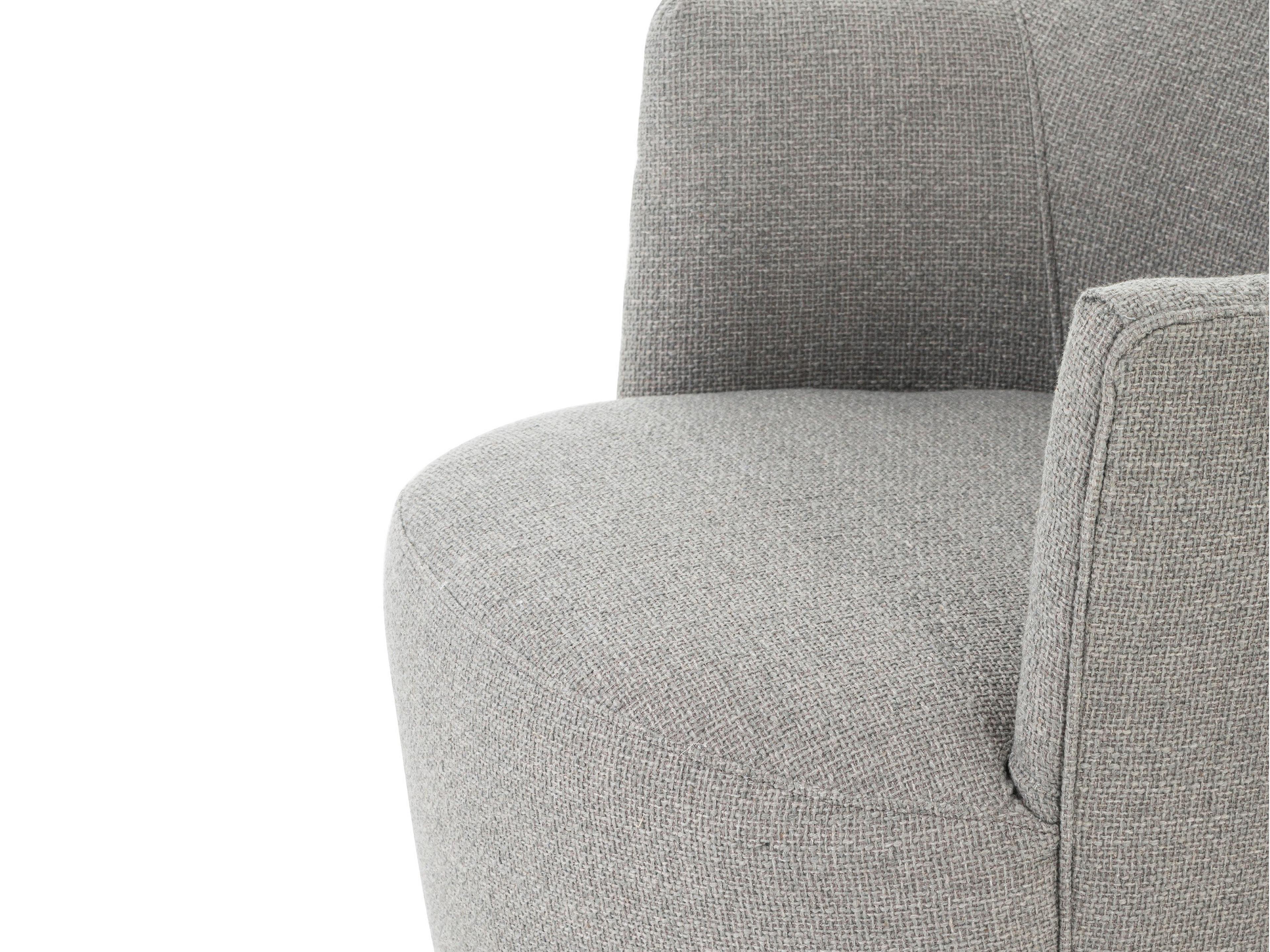 Four Hands Westgate Aurora Swivel Gray Fabric Accent Chair