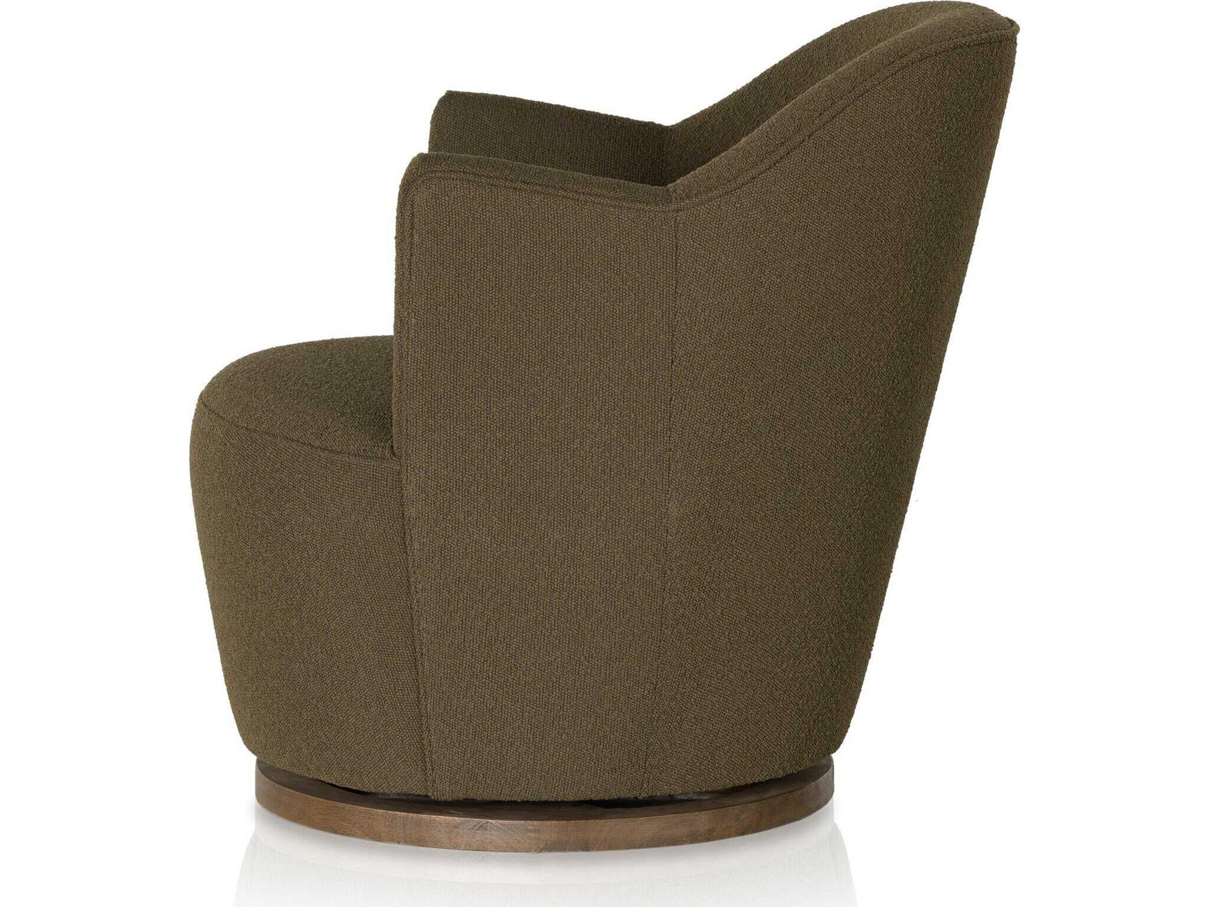 Four Hands Westgate Aurora FIQA Boucle Olive  Swivel Chair