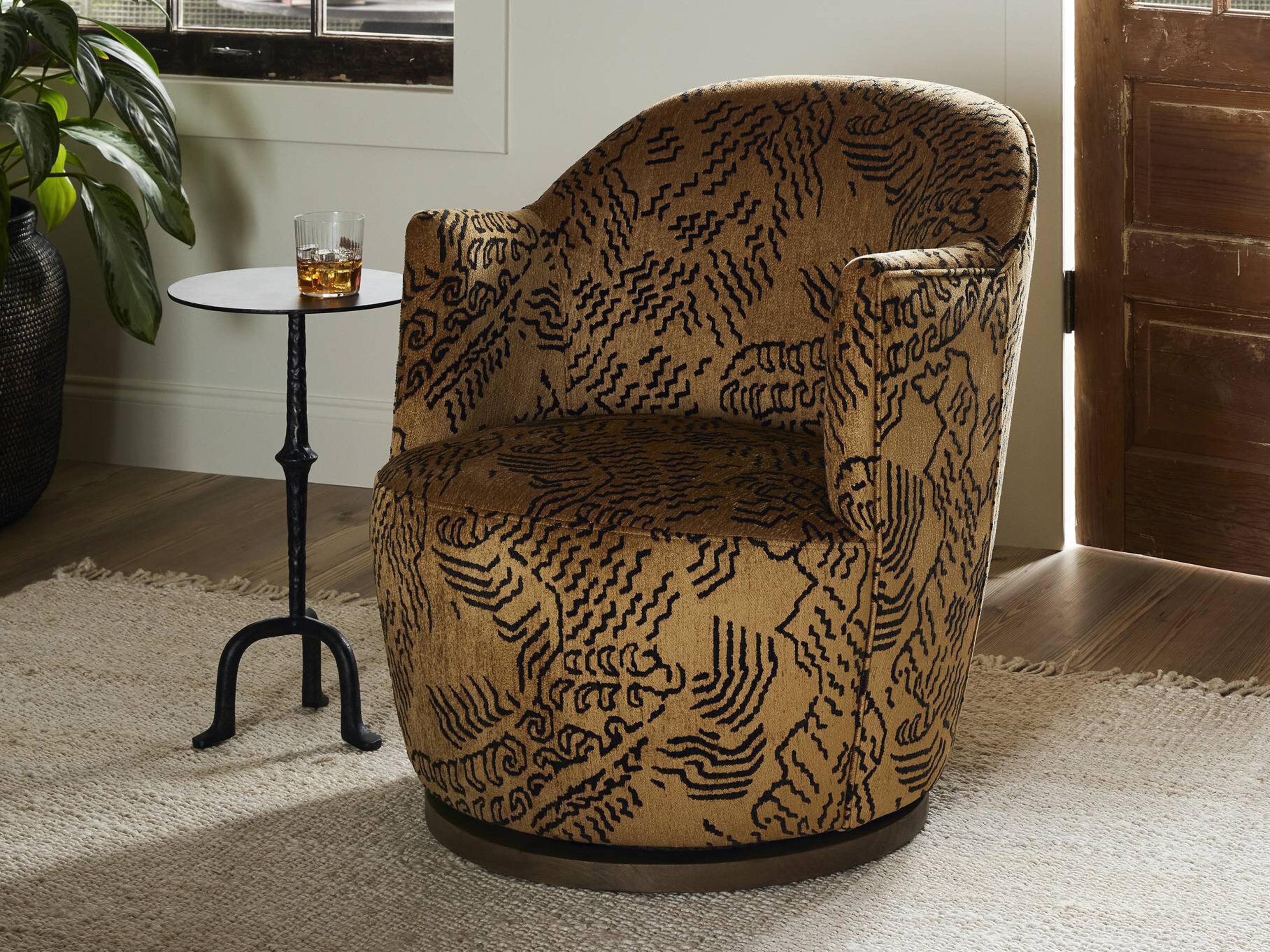 Four Hands Westgate Aurora Balkan Ochre  Swivel Chair
