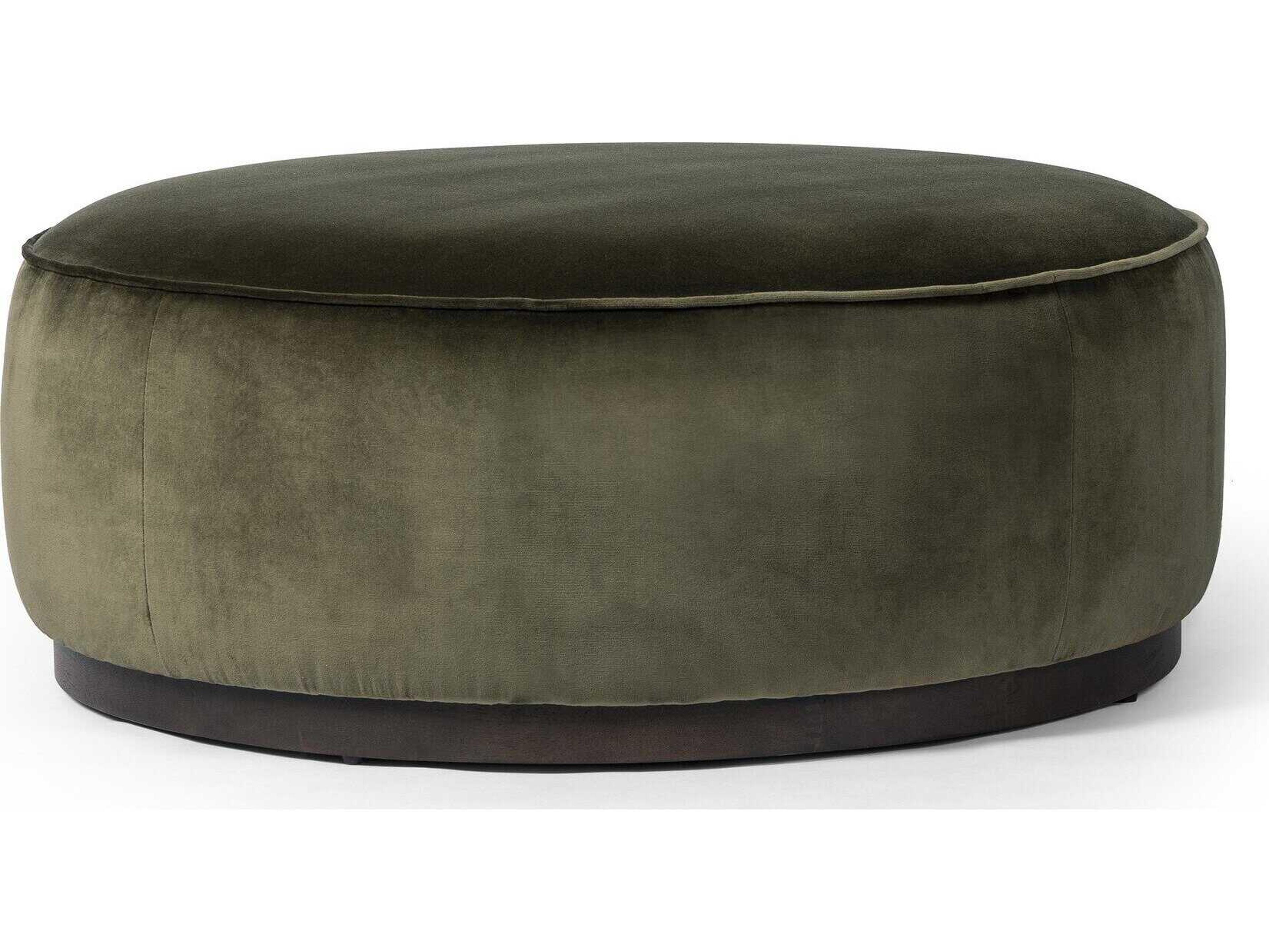 Sinclair Large Round Ottoman Westgate Surrey Olive