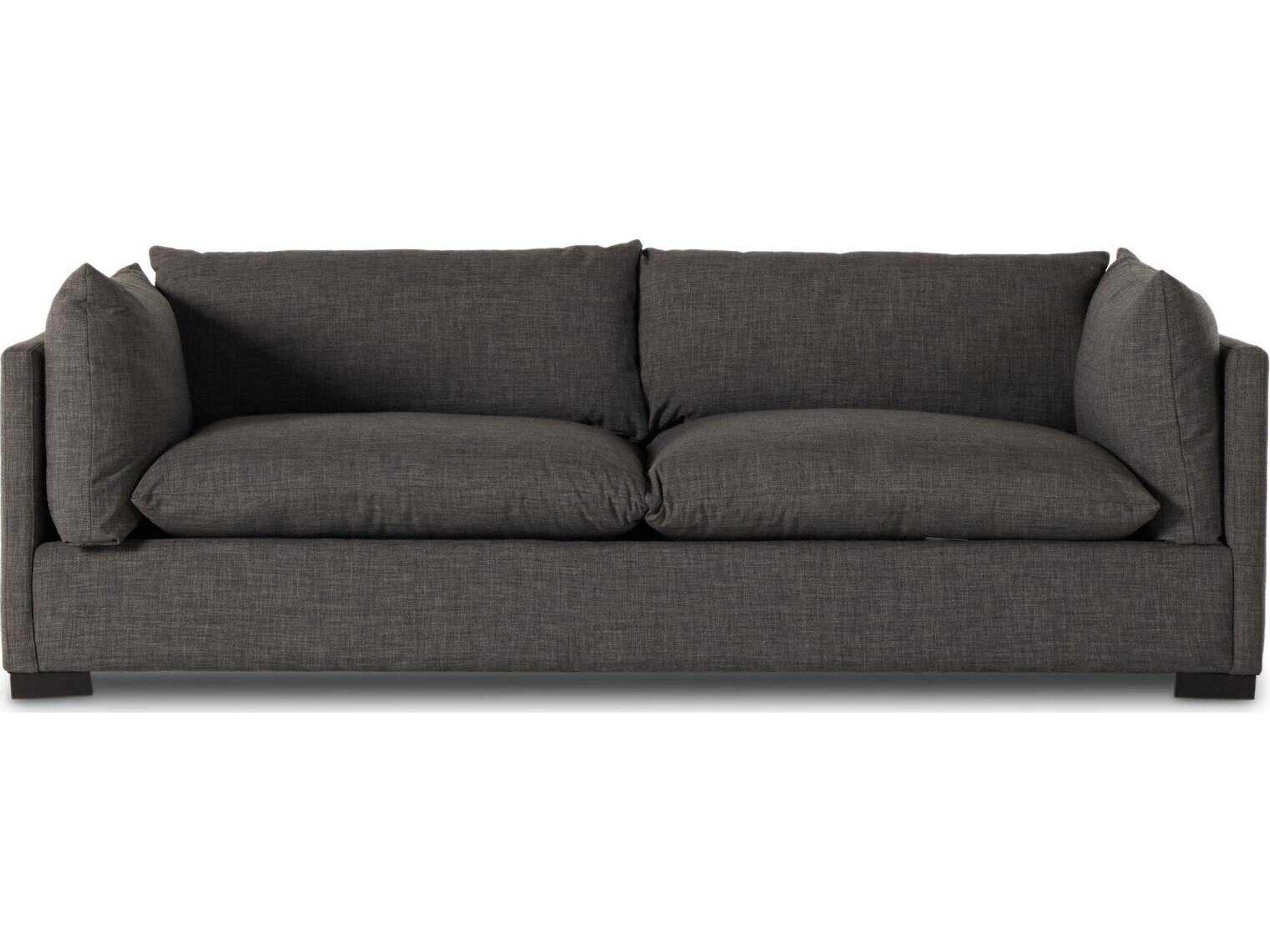 Four Hands Atelier Westwood Bennett Charcoal Espresso Gray Upholstered Sofa