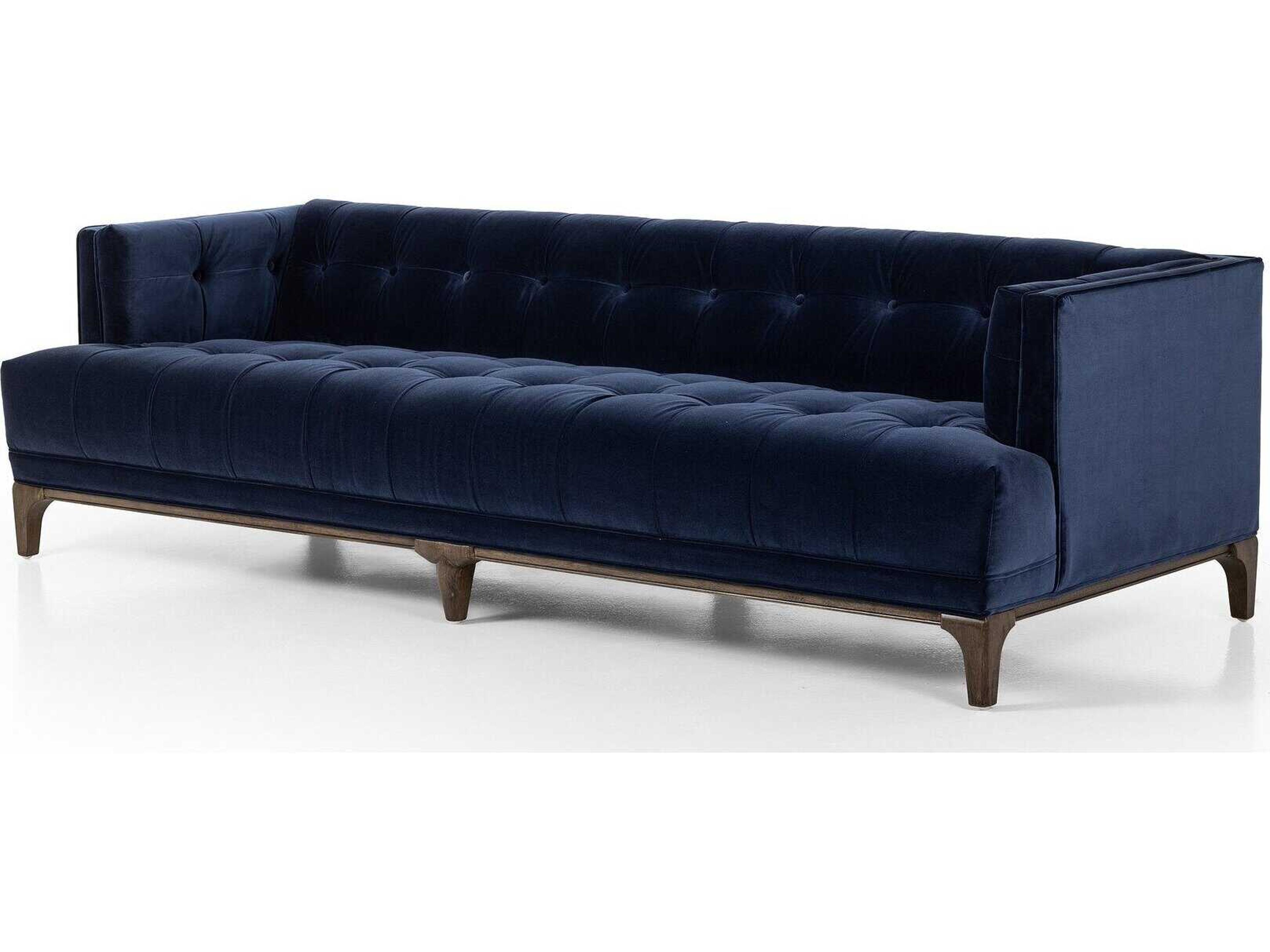 Kensington Dylan Sapphire Navy Sienna Brown Blue Upholstered Sofa
