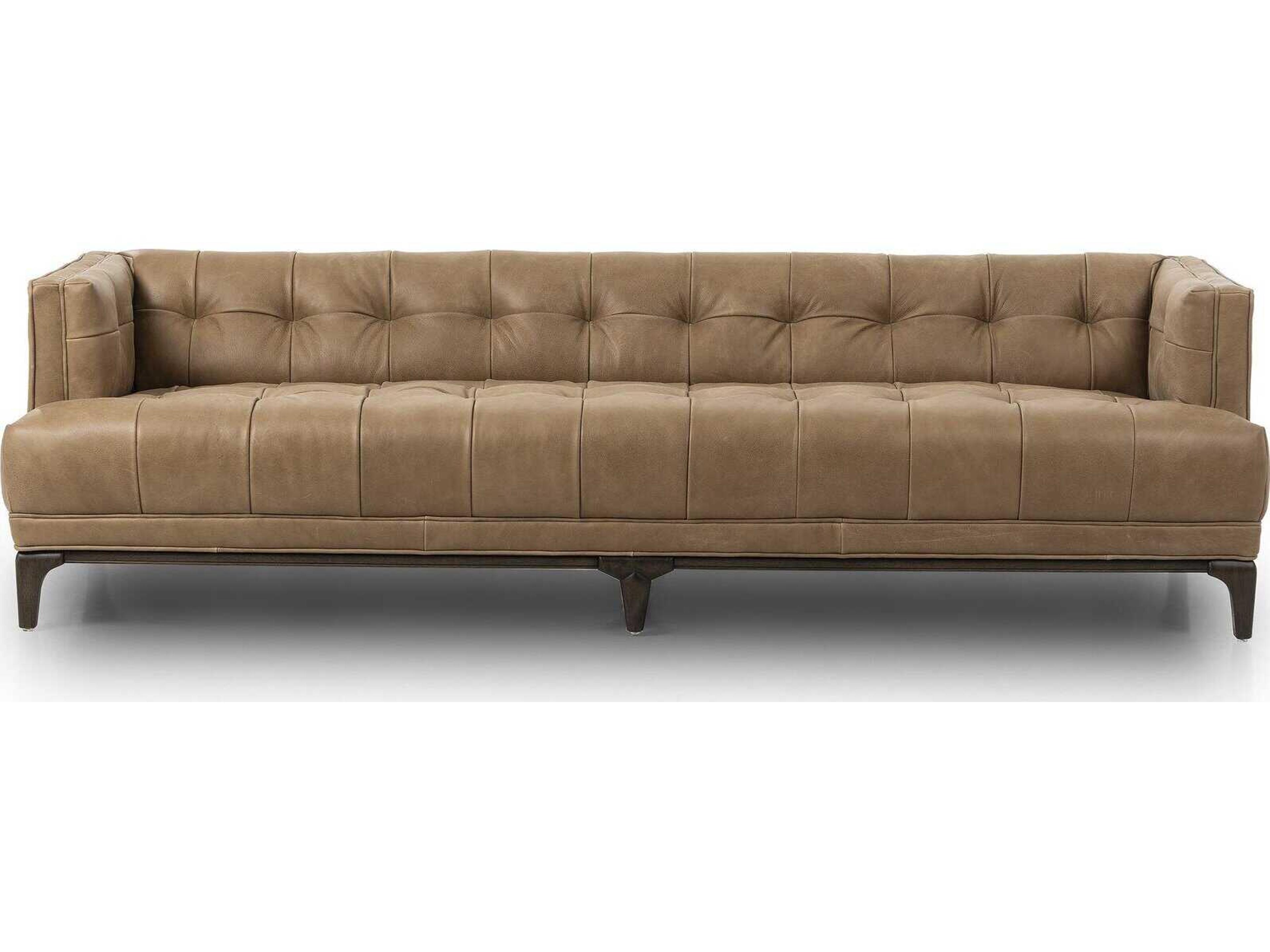 Four Hands Kensington Dylan Brown Leather Sofa