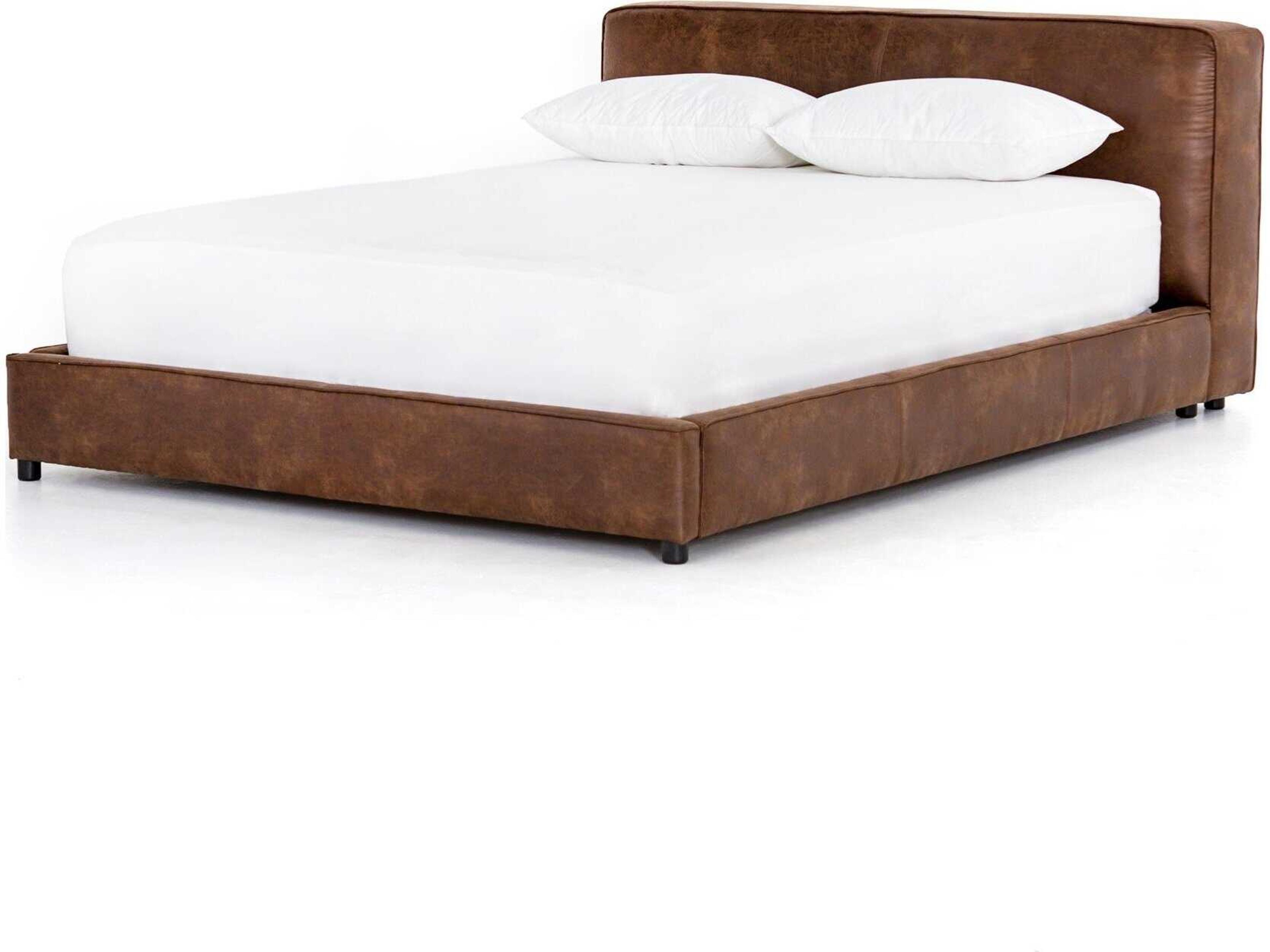 Aidan Queen Bed Vintage Tobacco Low-Profile