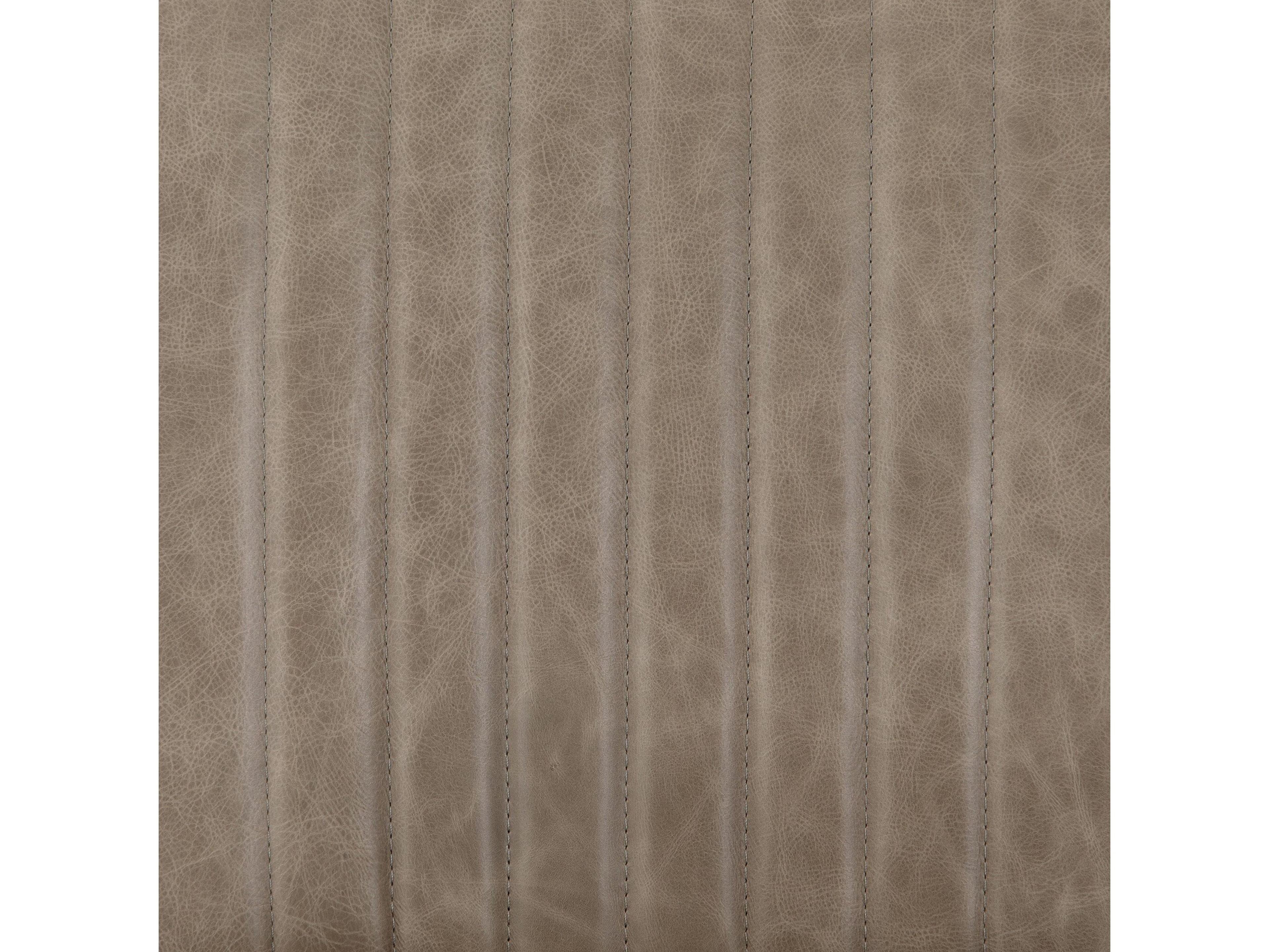 Four Hands Westgate Alice Leather Beech Wood Gray Upholstered Side Dining Chair