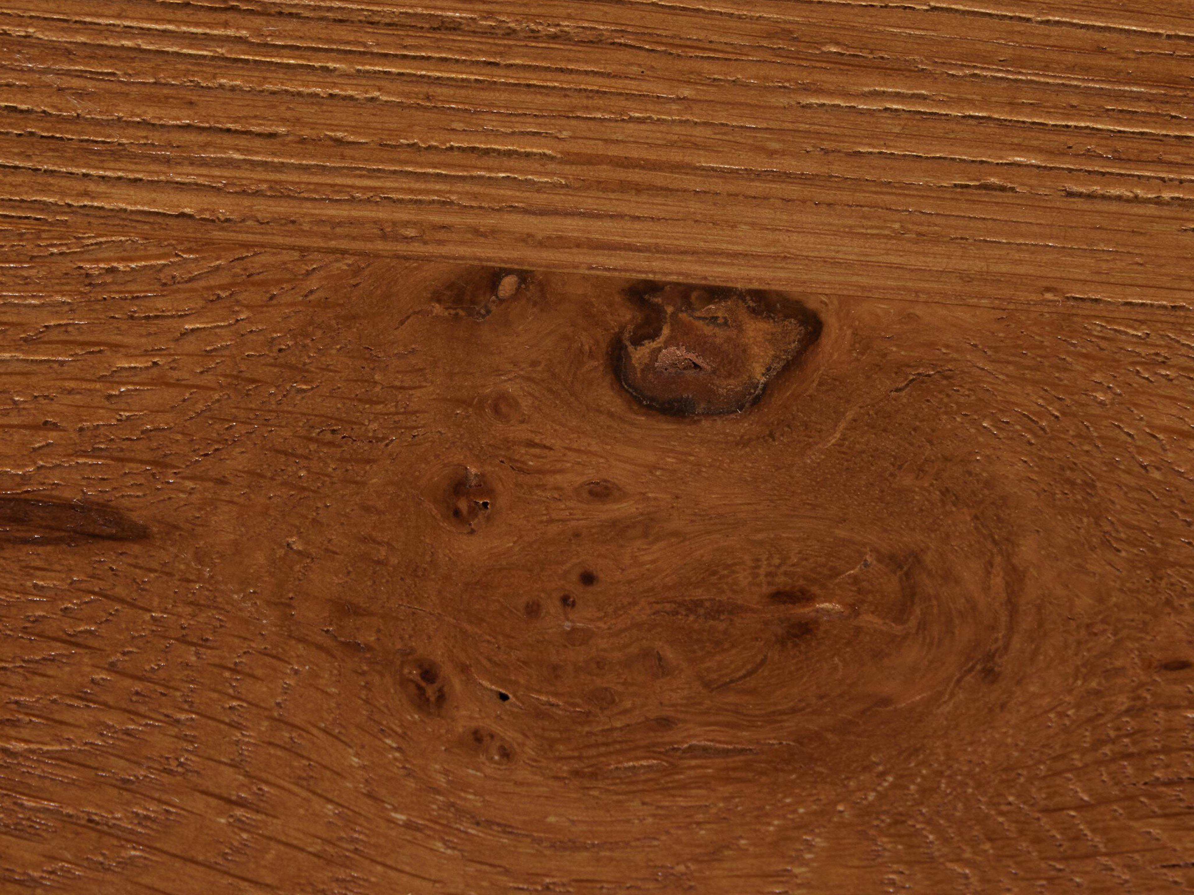 Four Hands Glenwood Dark Smoked Oak Rectangular Wood Bar Table