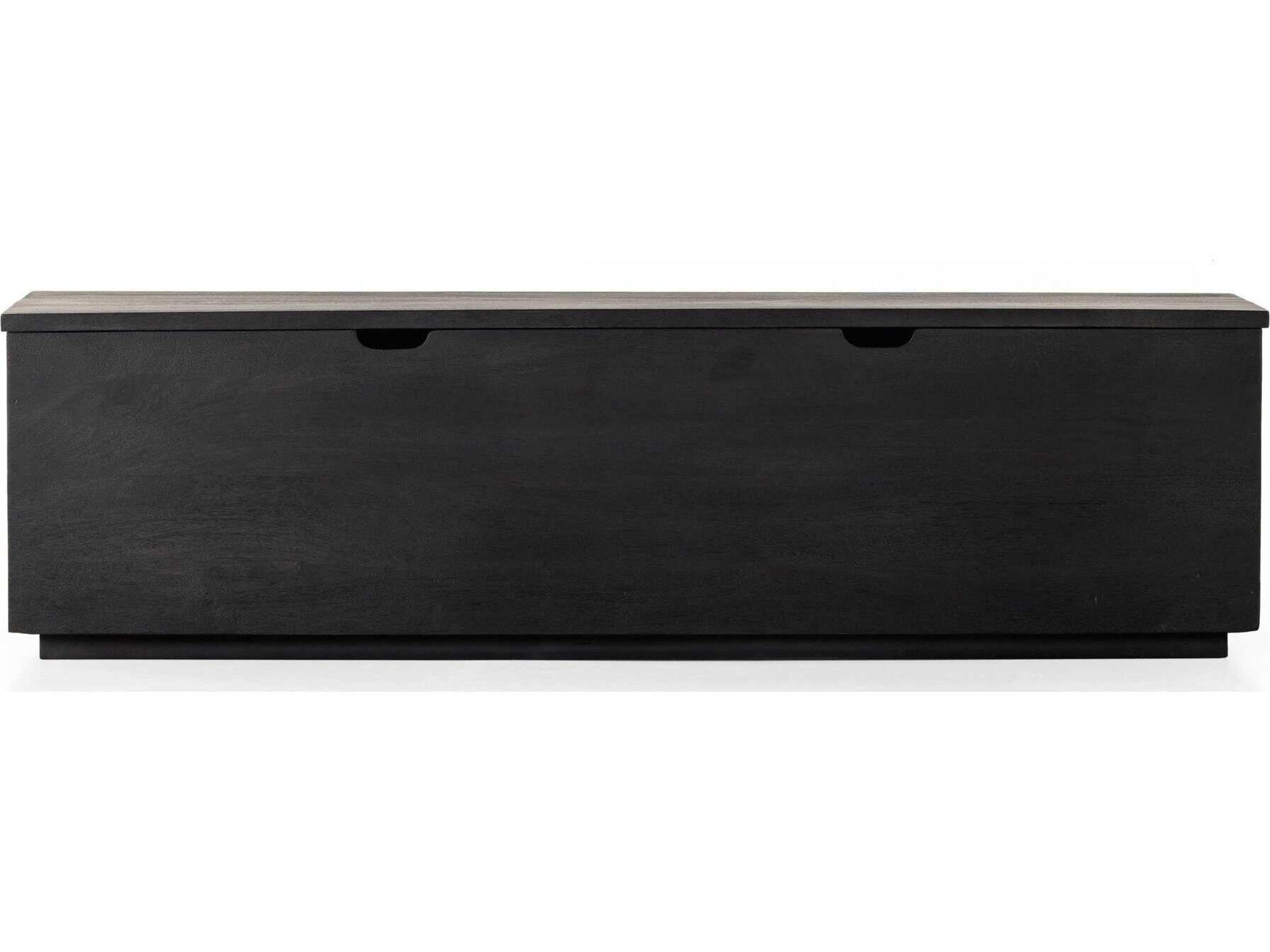 Four Hands Harmon Duncan Flint Black Mango Wood Trunk