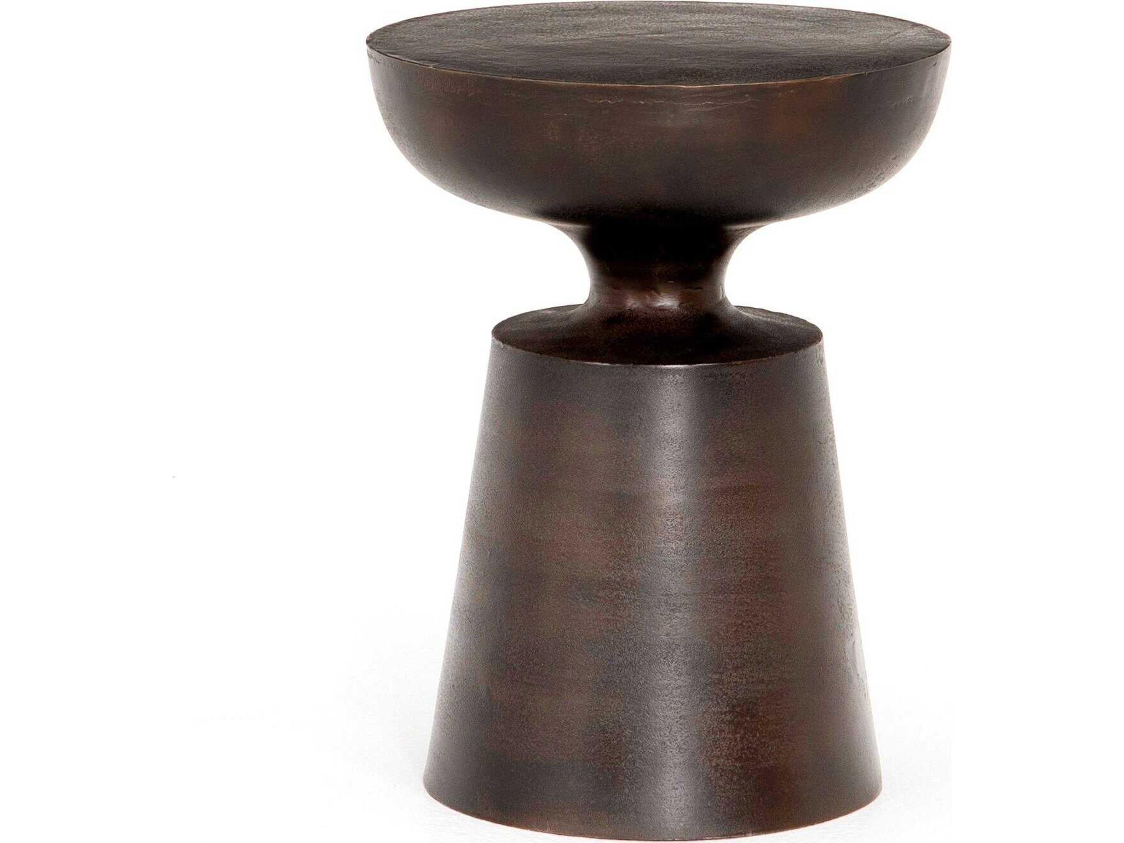 Cruz End Table in Antique Rust