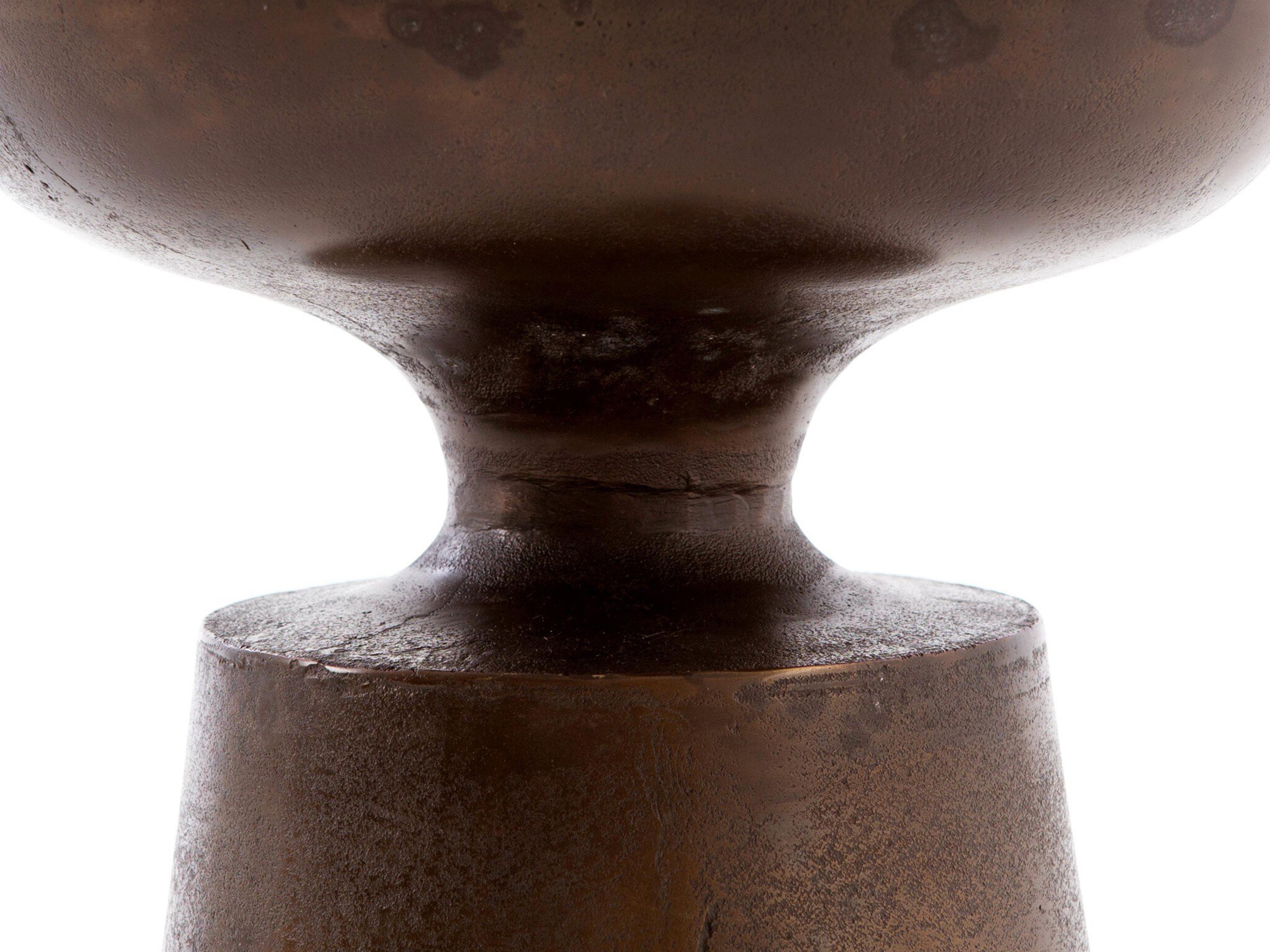 Four Hands Marlow Cruz Round Metal Antique Rust End Table