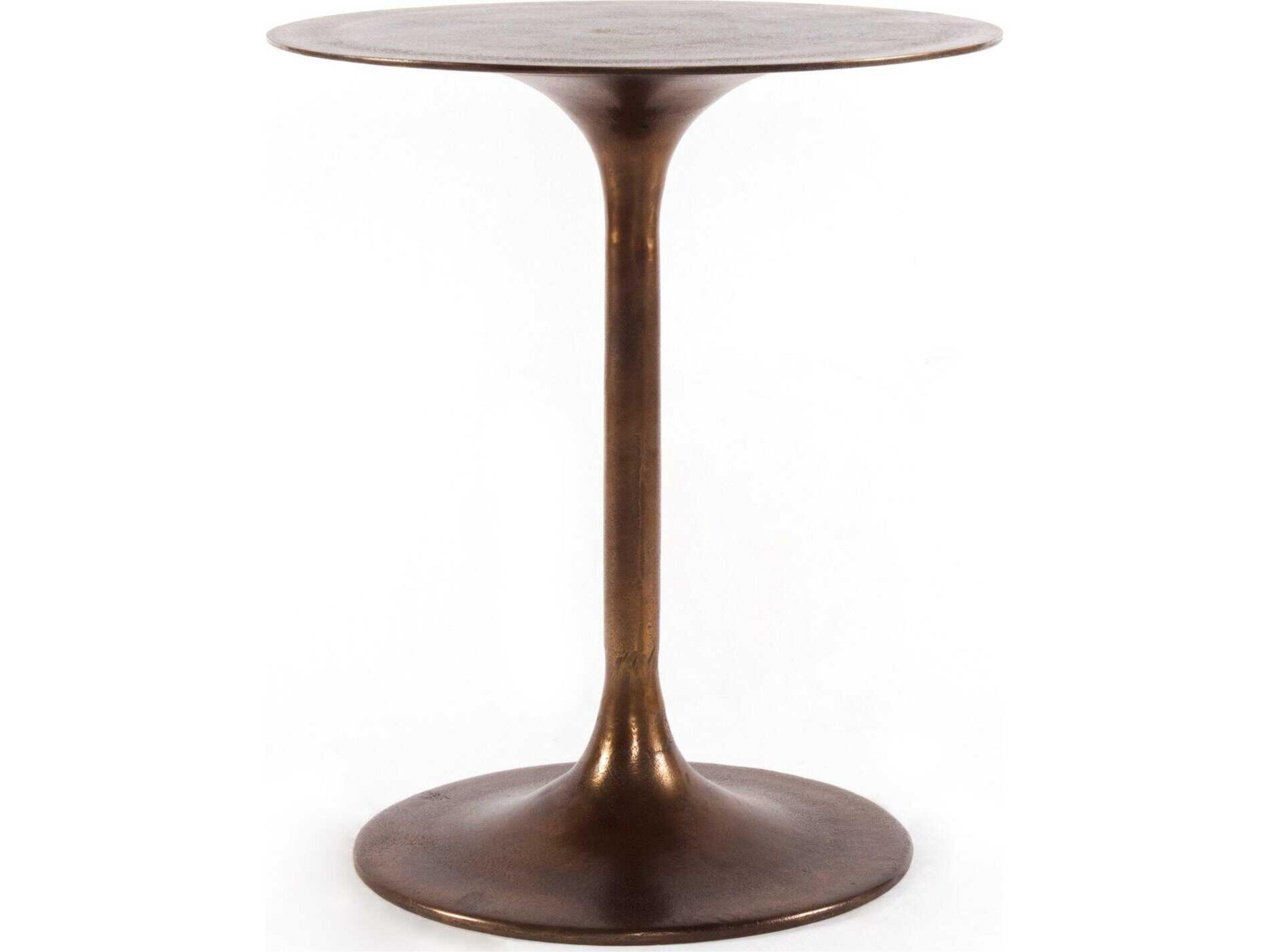 Marlow Tulip End Table Round Metal
