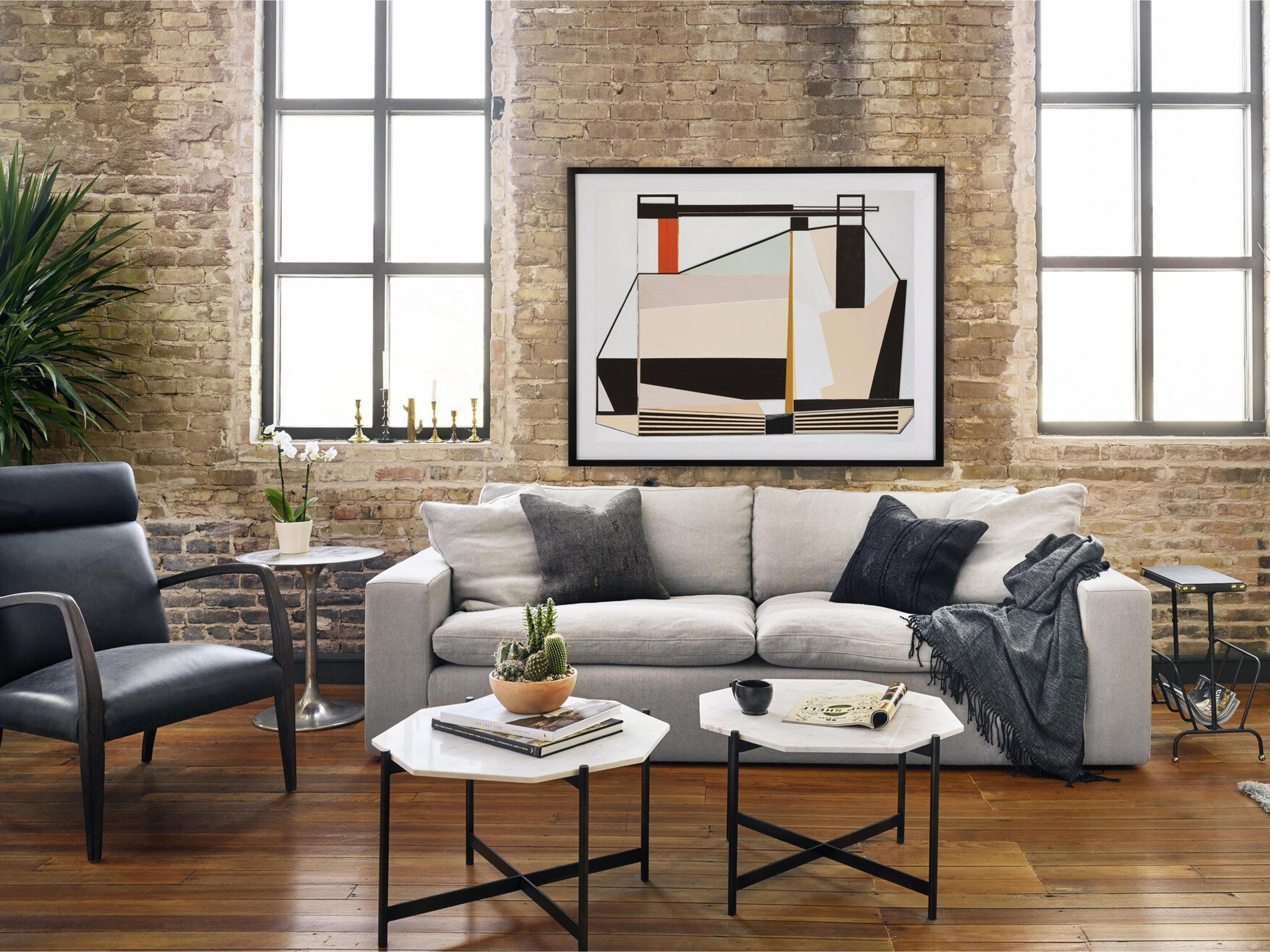 Four Hands Marlow Tulip Round Metal Raw Nickel End Table