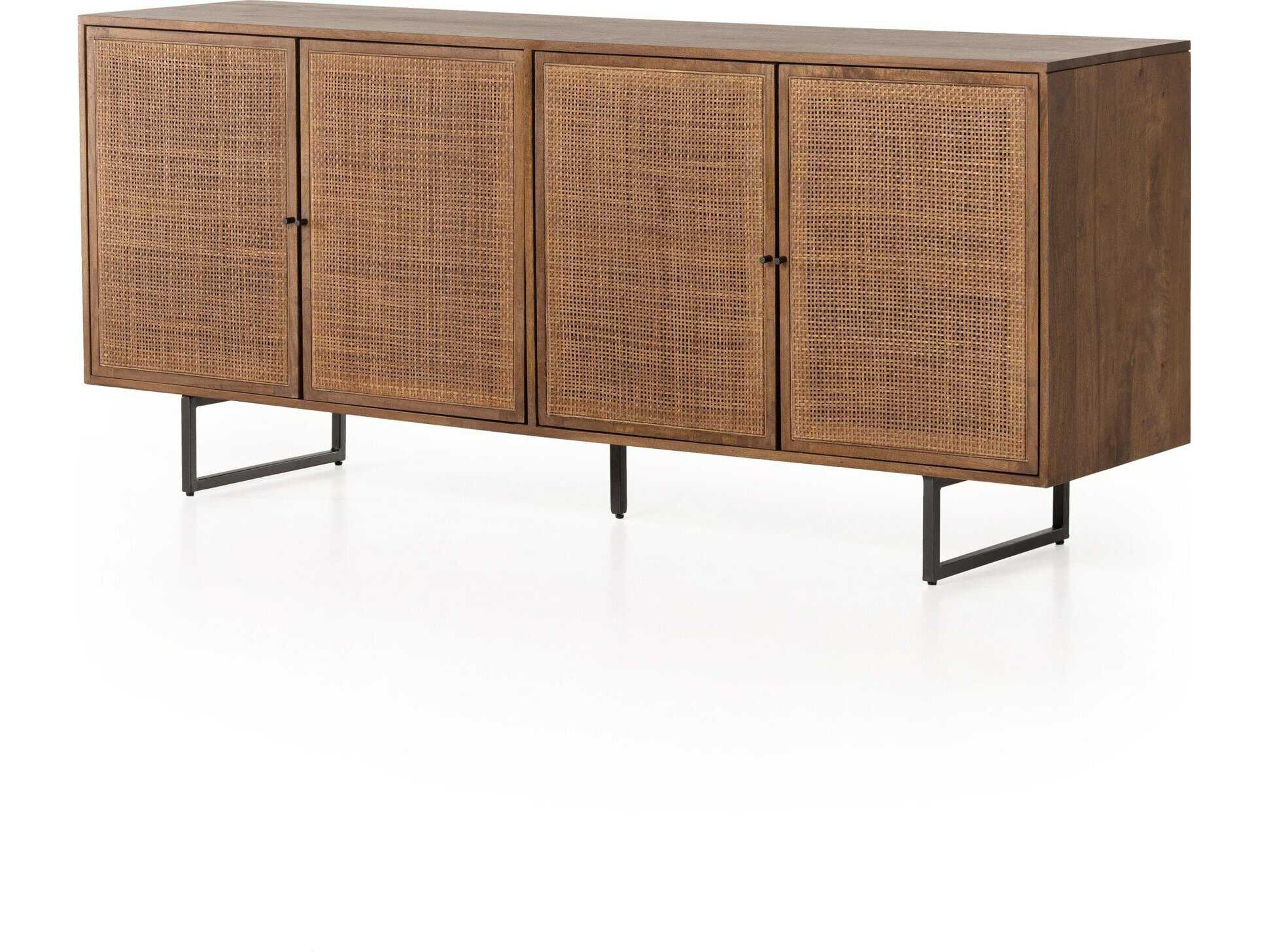 Carmel Sideboard Brown Wash Mid-Century Inspired