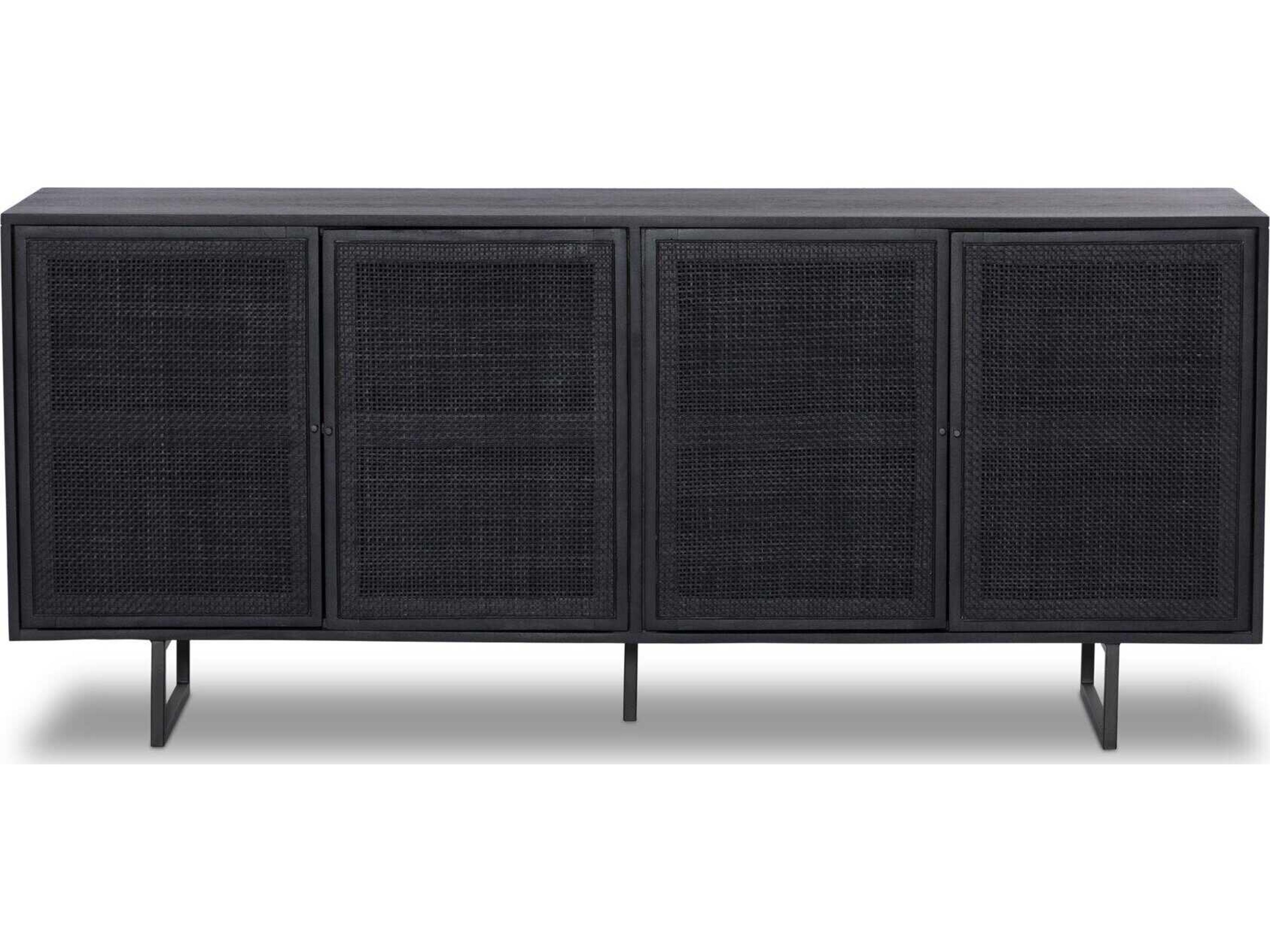 Four Hands Prescott Carmel Black Wash Mango Wood Sideboard