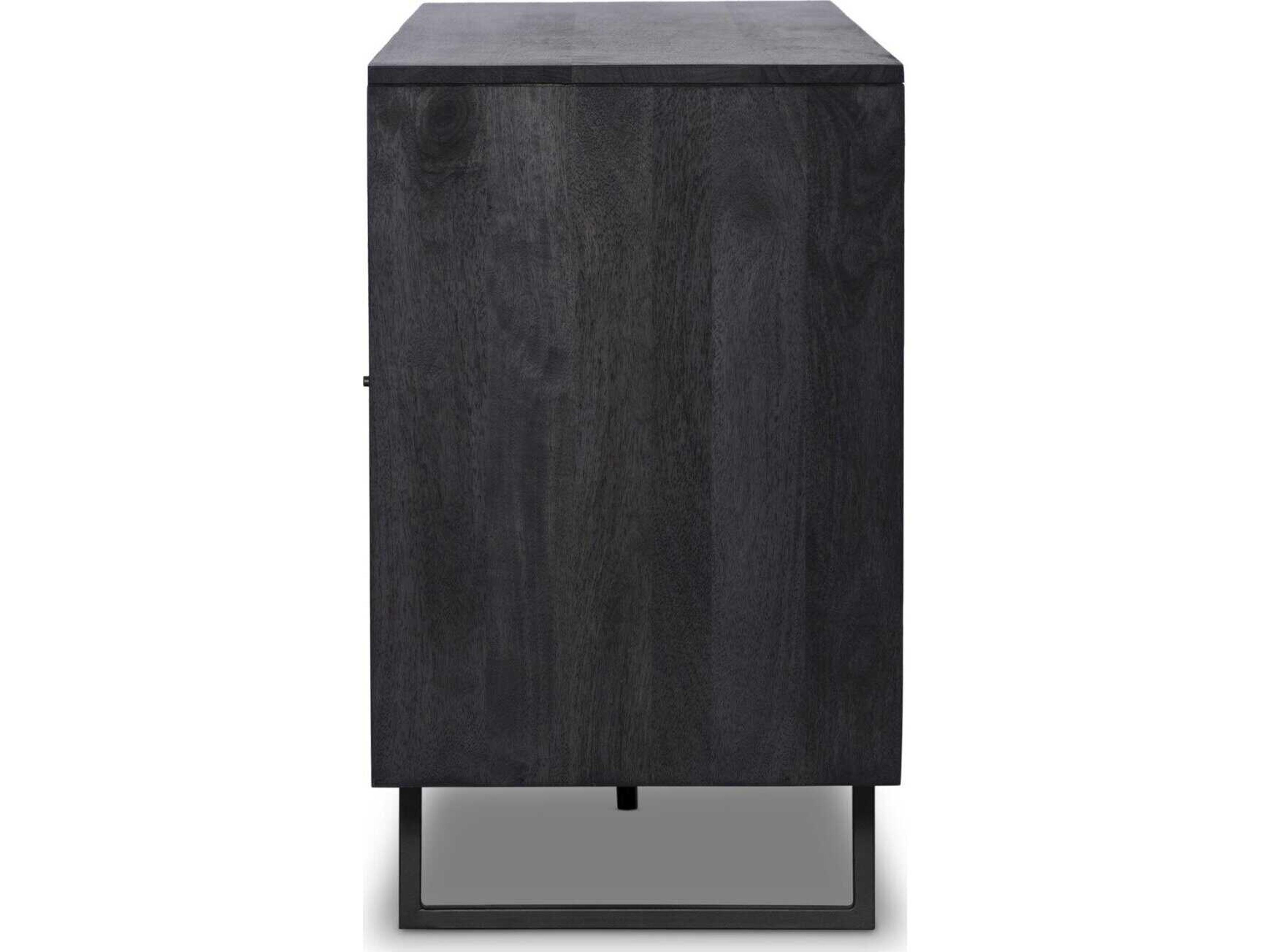 Four Hands Prescott Carmel Black Wash Mango Wood Sideboard