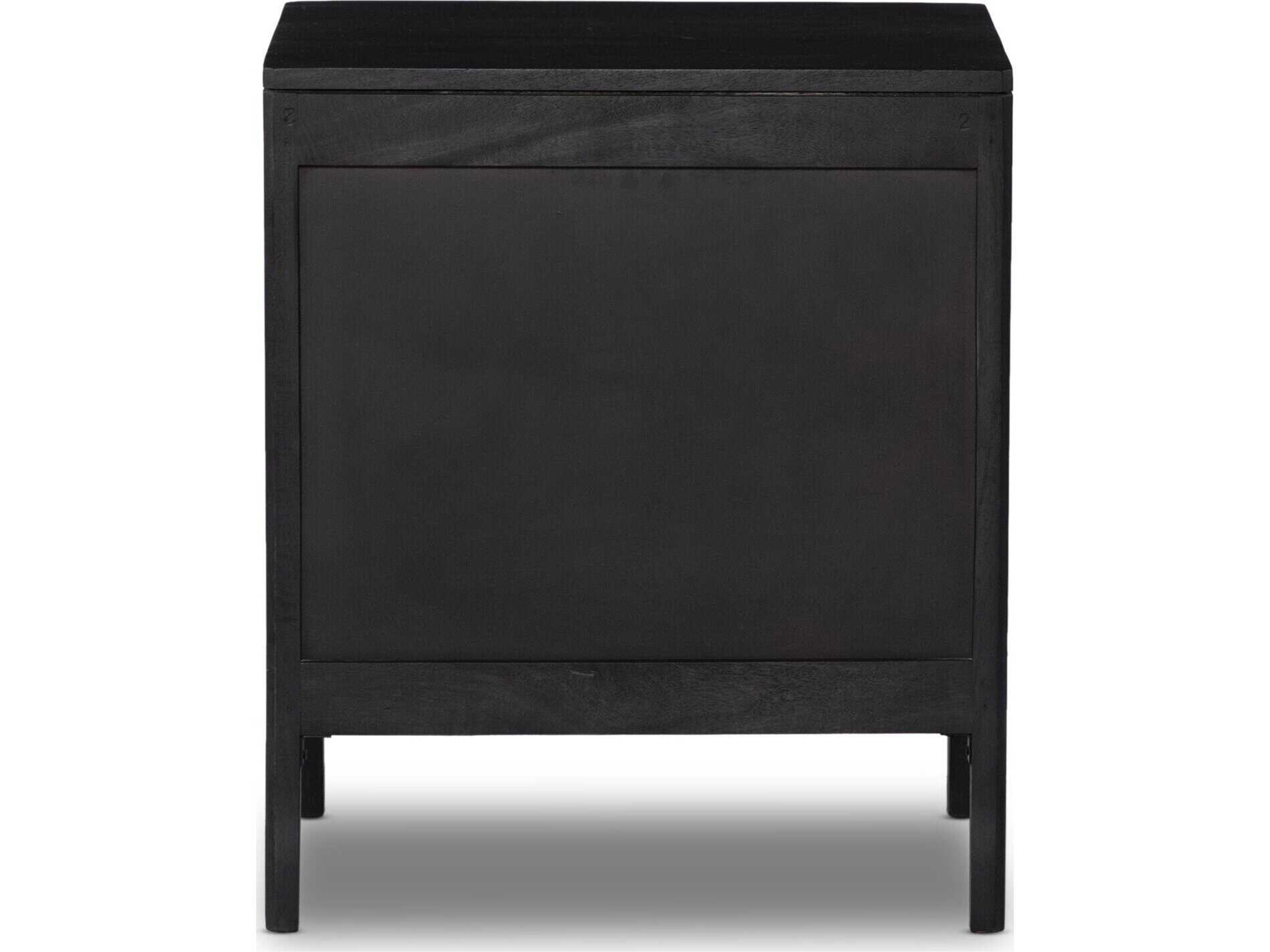 Luxecor Globetrotter Sydney Black Wash Mango Wood Nightstand
