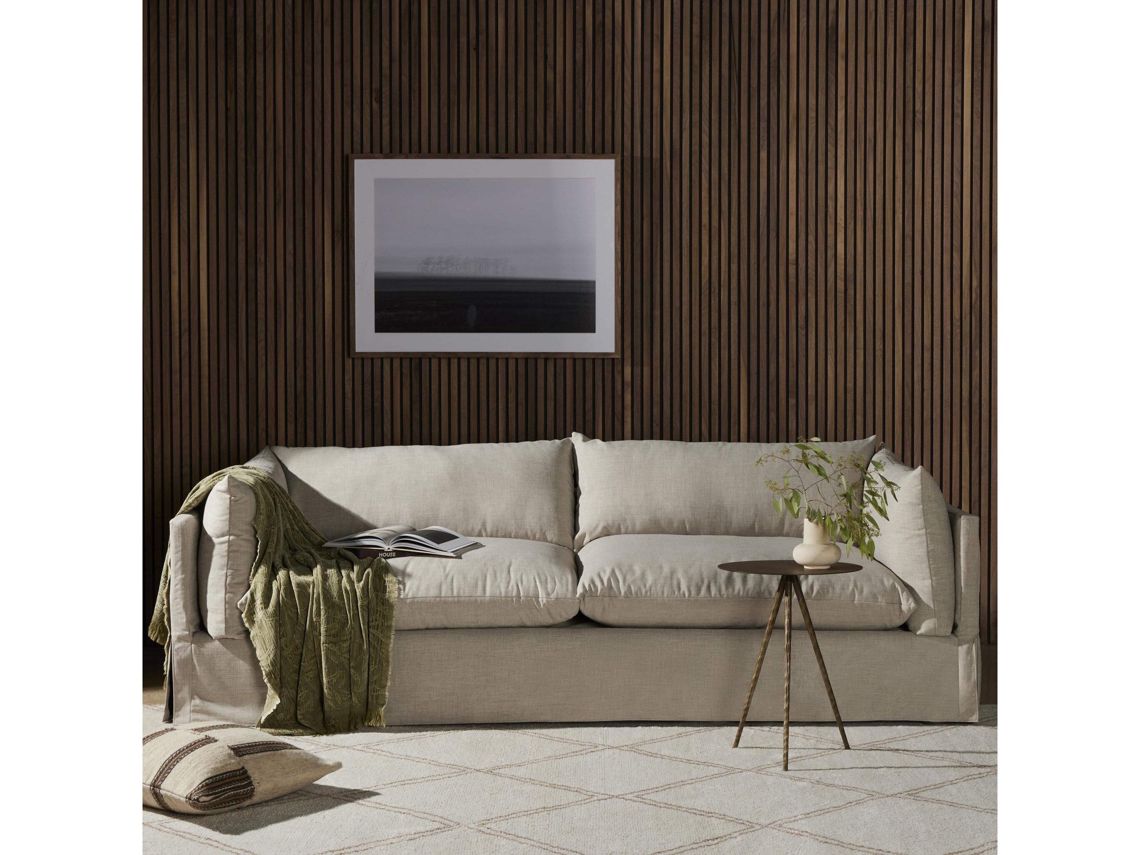 Four Hands Atelier Habitat Slipcover Bennett Moon Upholstered Slipcover Sofa