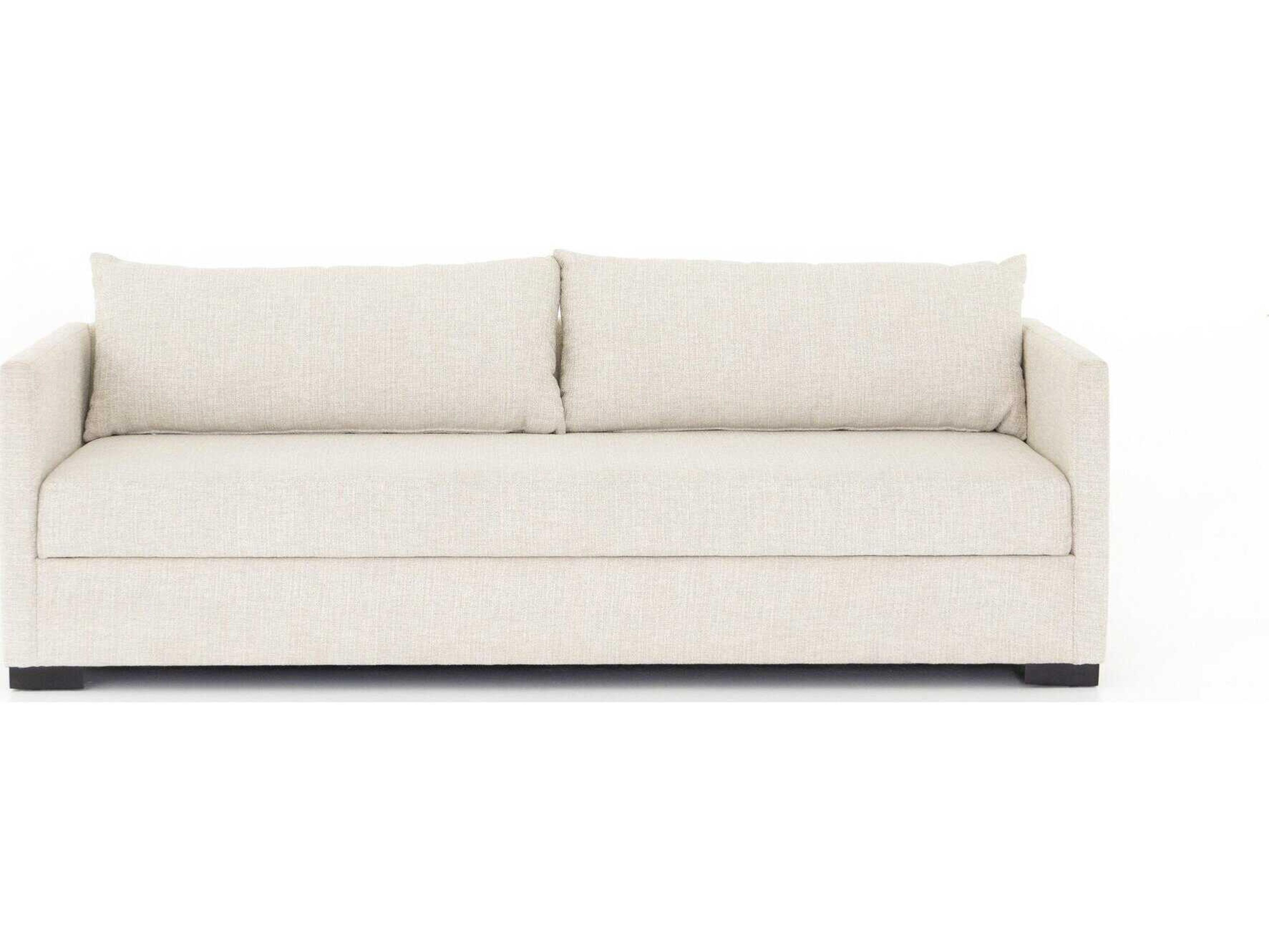 Four Hands Atelier Wickham Alameda Snow Espresso Cream Upholstered Sofa Bed