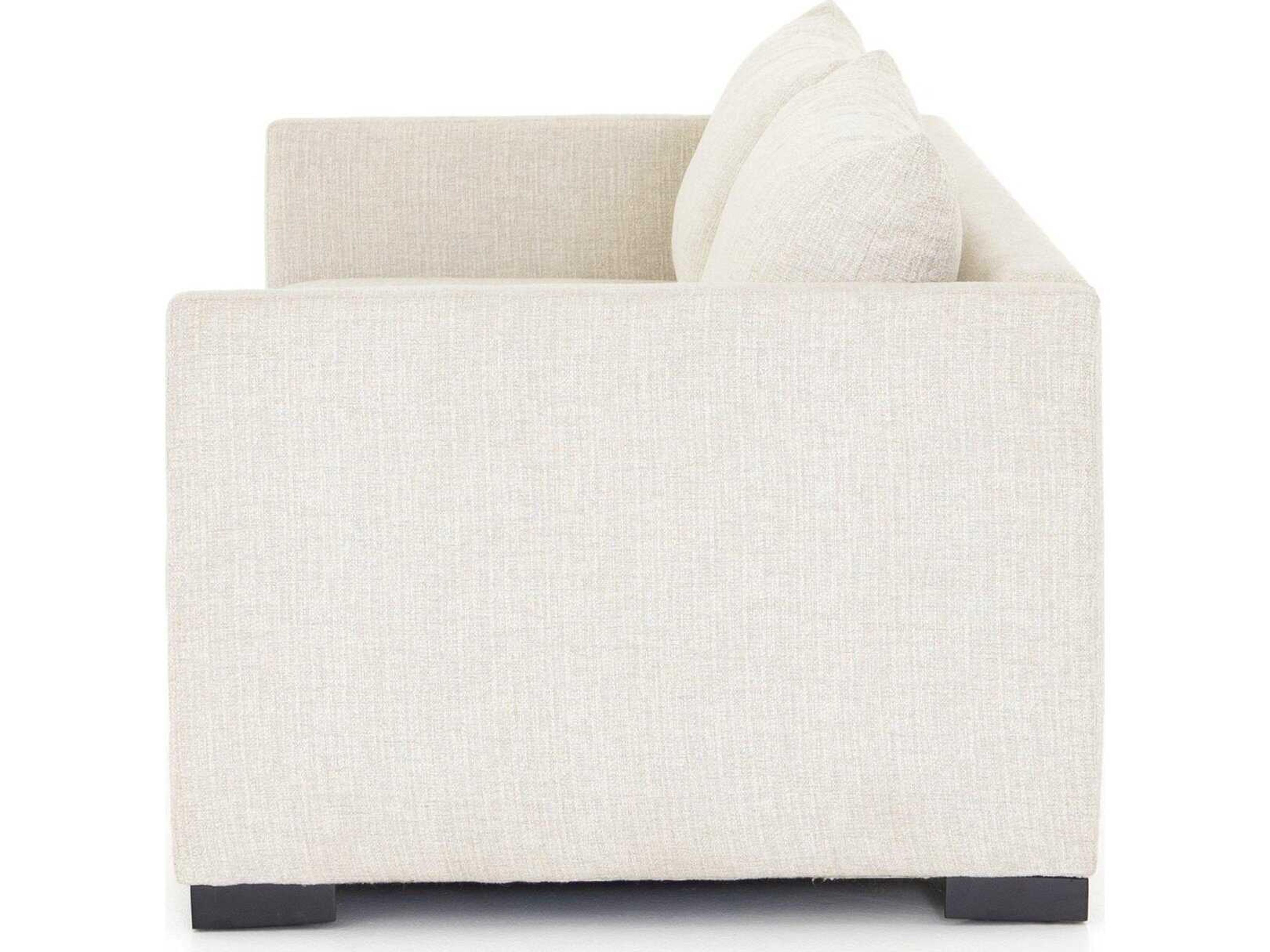 Four Hands Atelier Wickham Alameda Snow Espresso Cream Upholstered Sofa Bed