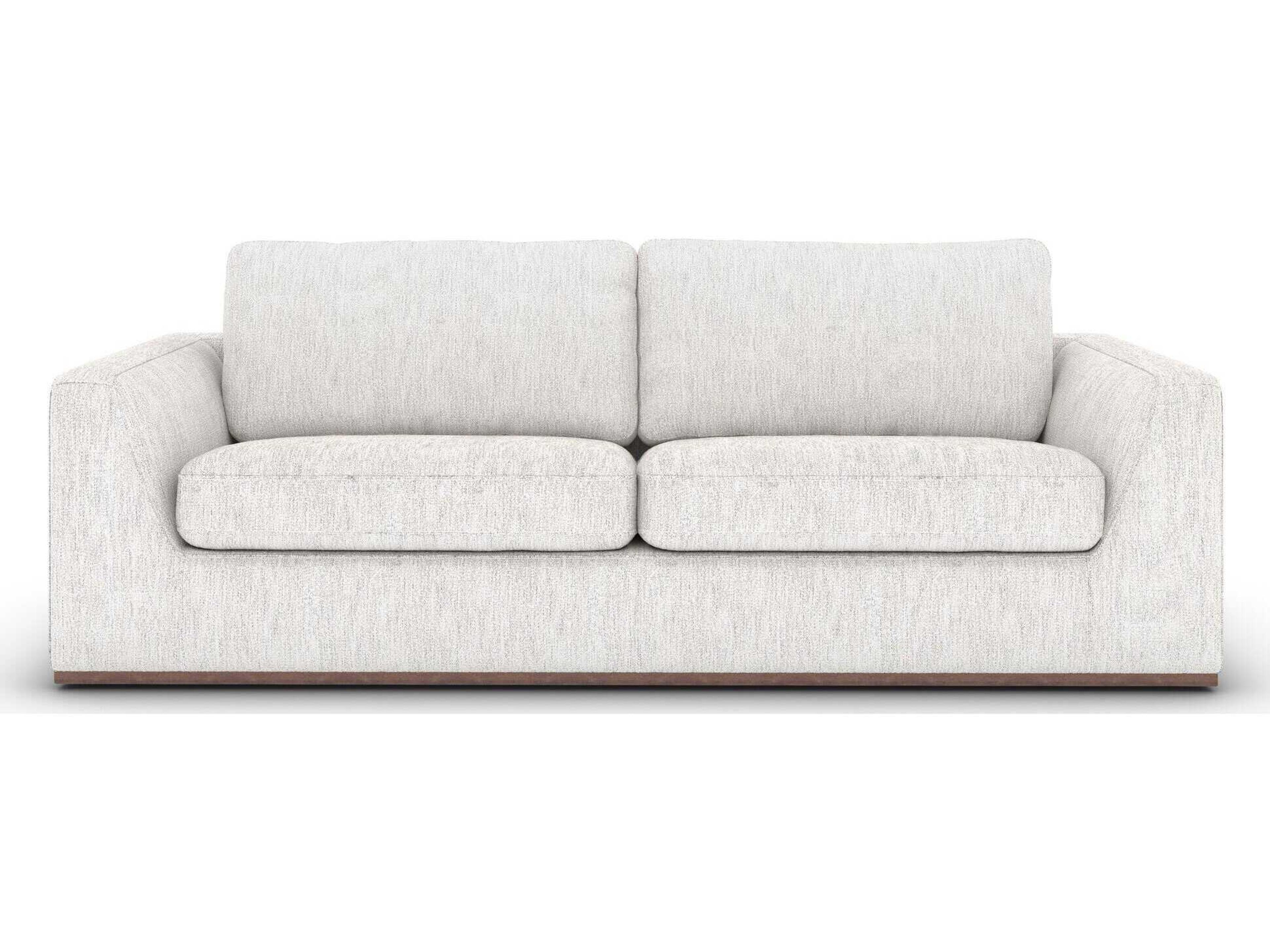 Four Hands Centrale Colt Aged Sienna Merino Cotton Gray Upholstered Sofa