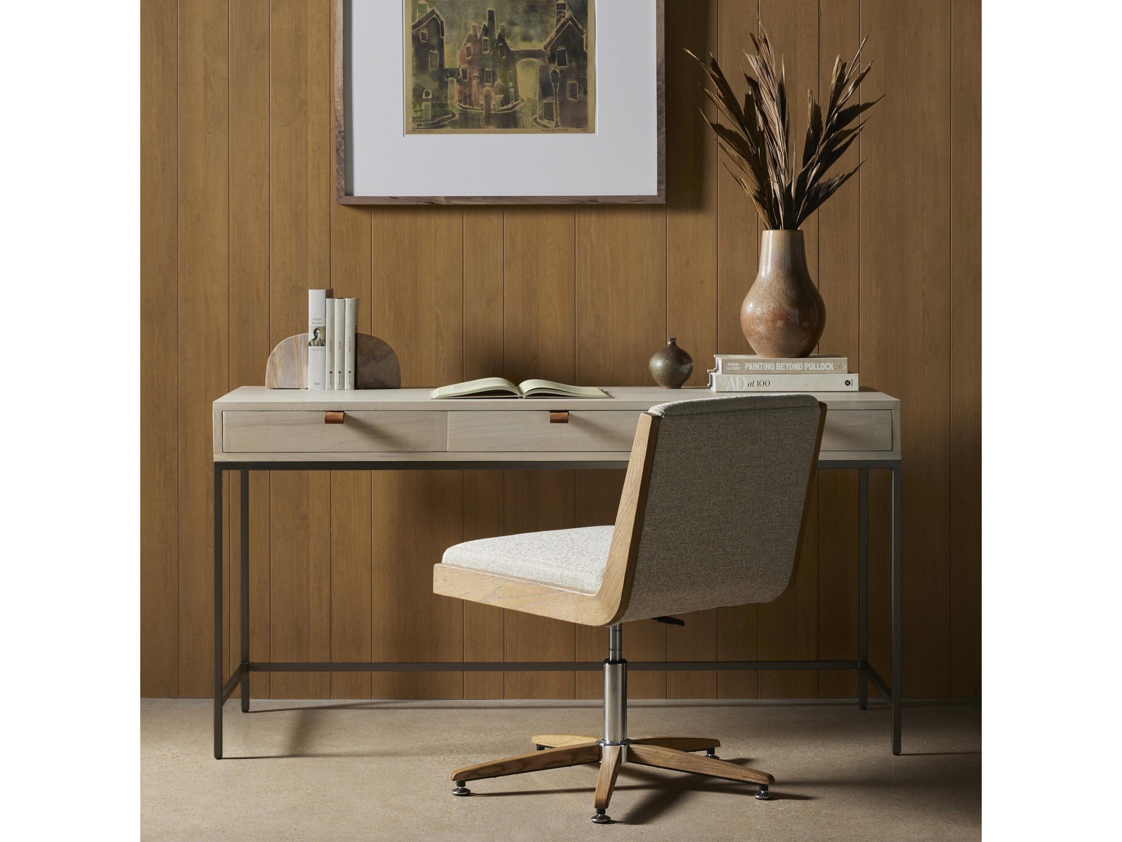 Four Hands Fulton Trey White Poplar Wood Writing Desk