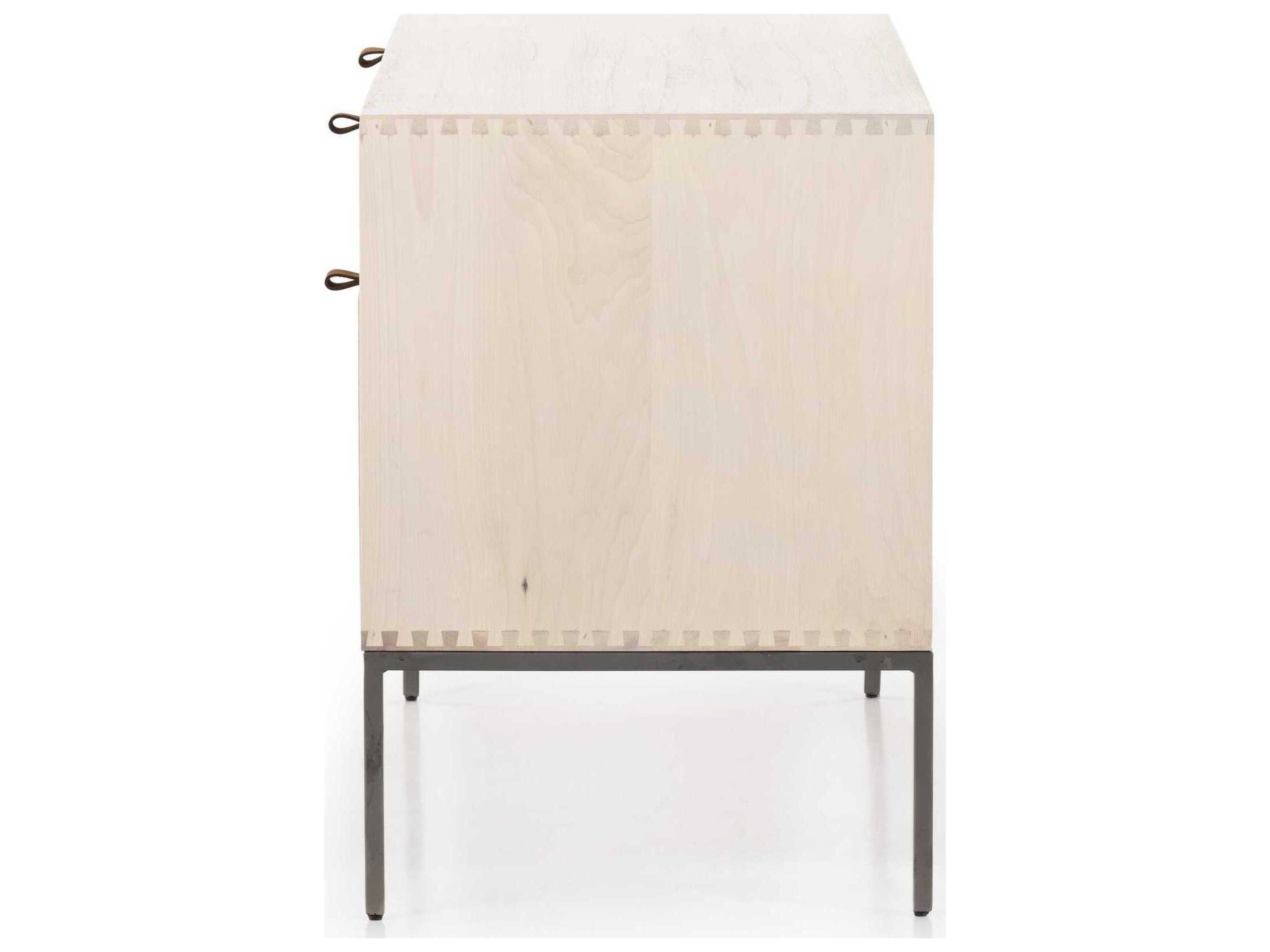 Four Hands Fulton Trey Dove Poplar  Modular Filing Credenza