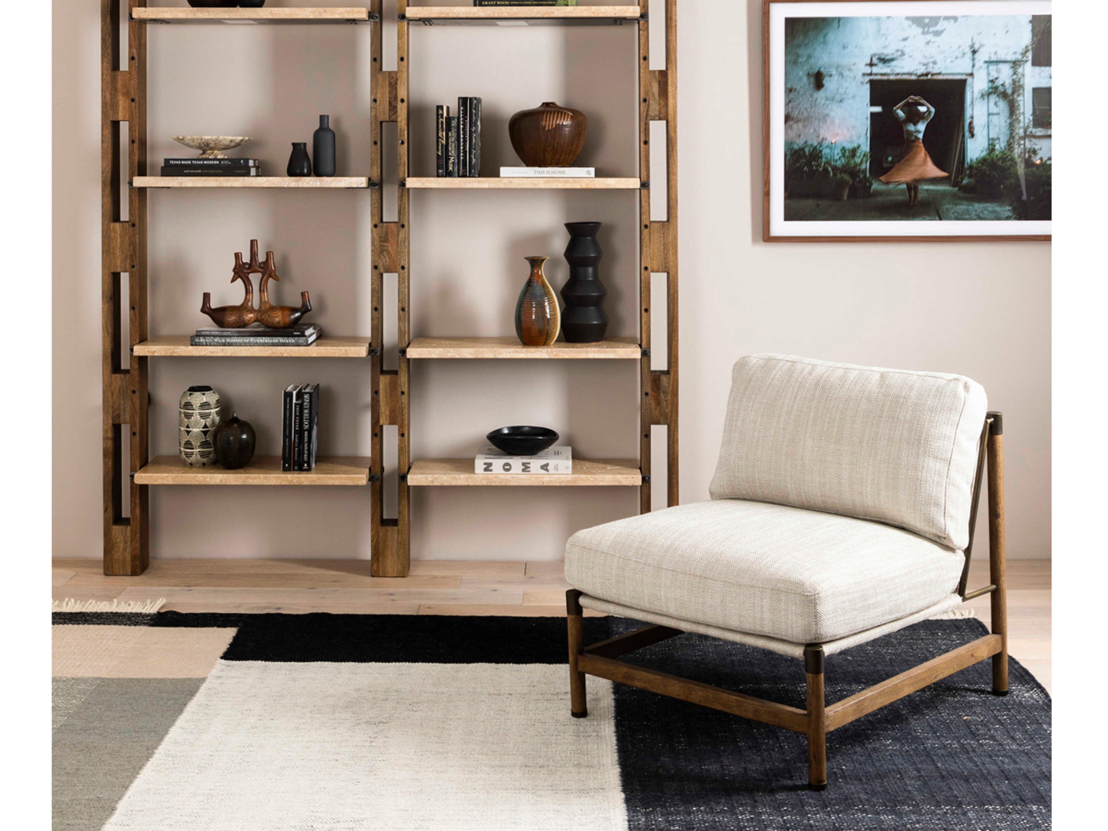 Four Hands Belfast Memphis Beige Fabric Accent Chair