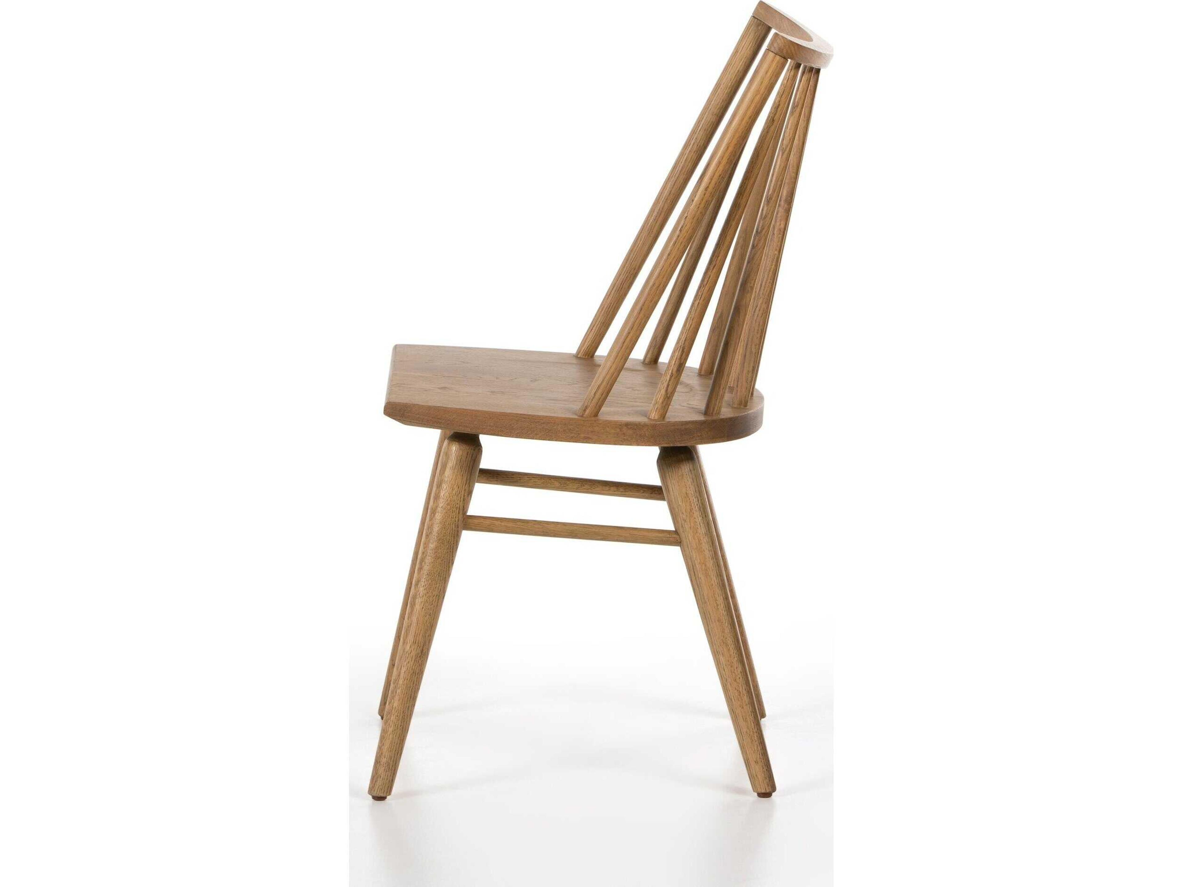 Four Hands Wallis Lewis Sandy Oak  Wood Windsor Chair