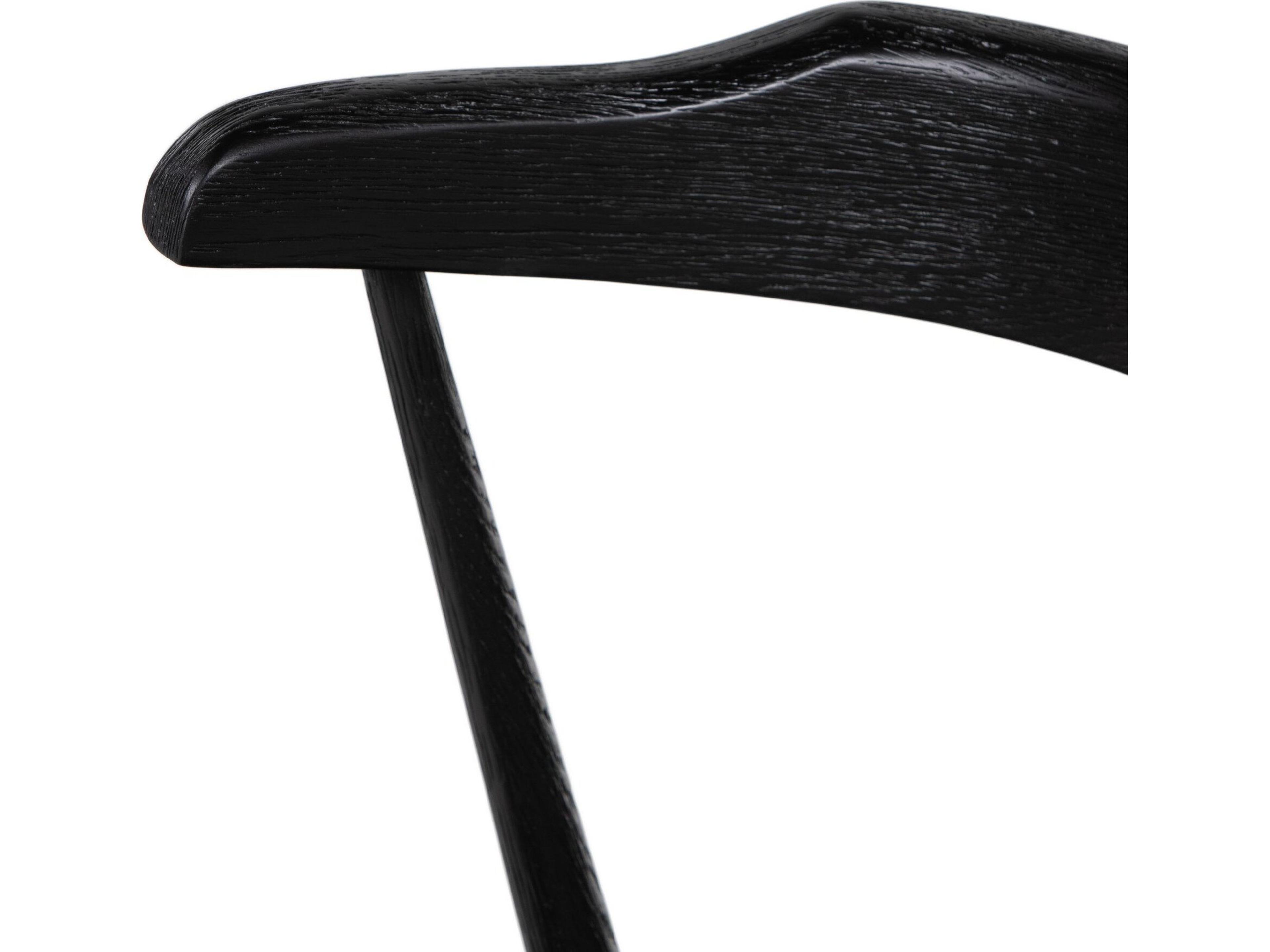 Four Hands Garth Ripley Dining Chair-Black Oak