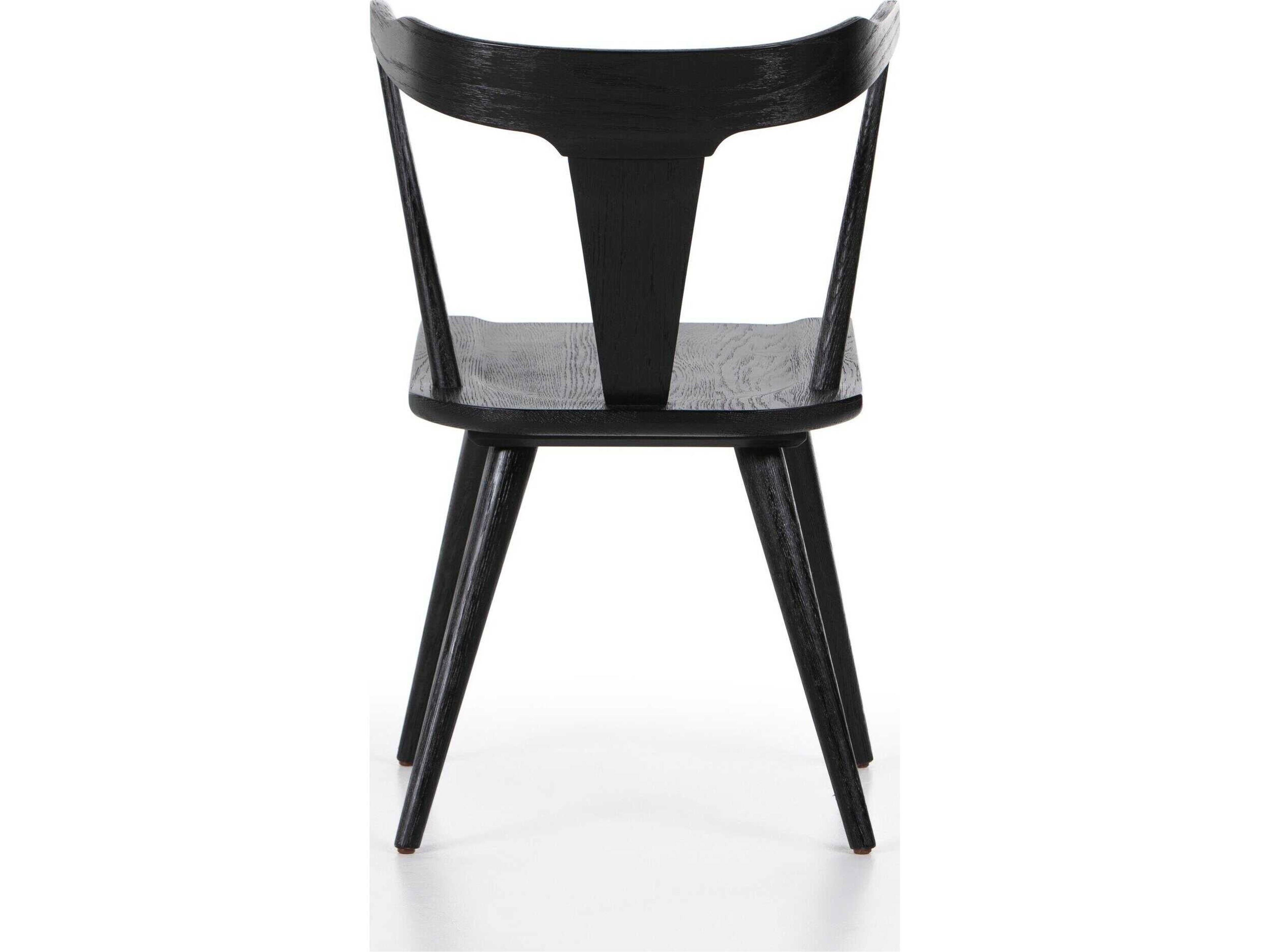Four Hands Garth Ripley Dining Chair-Black Oak