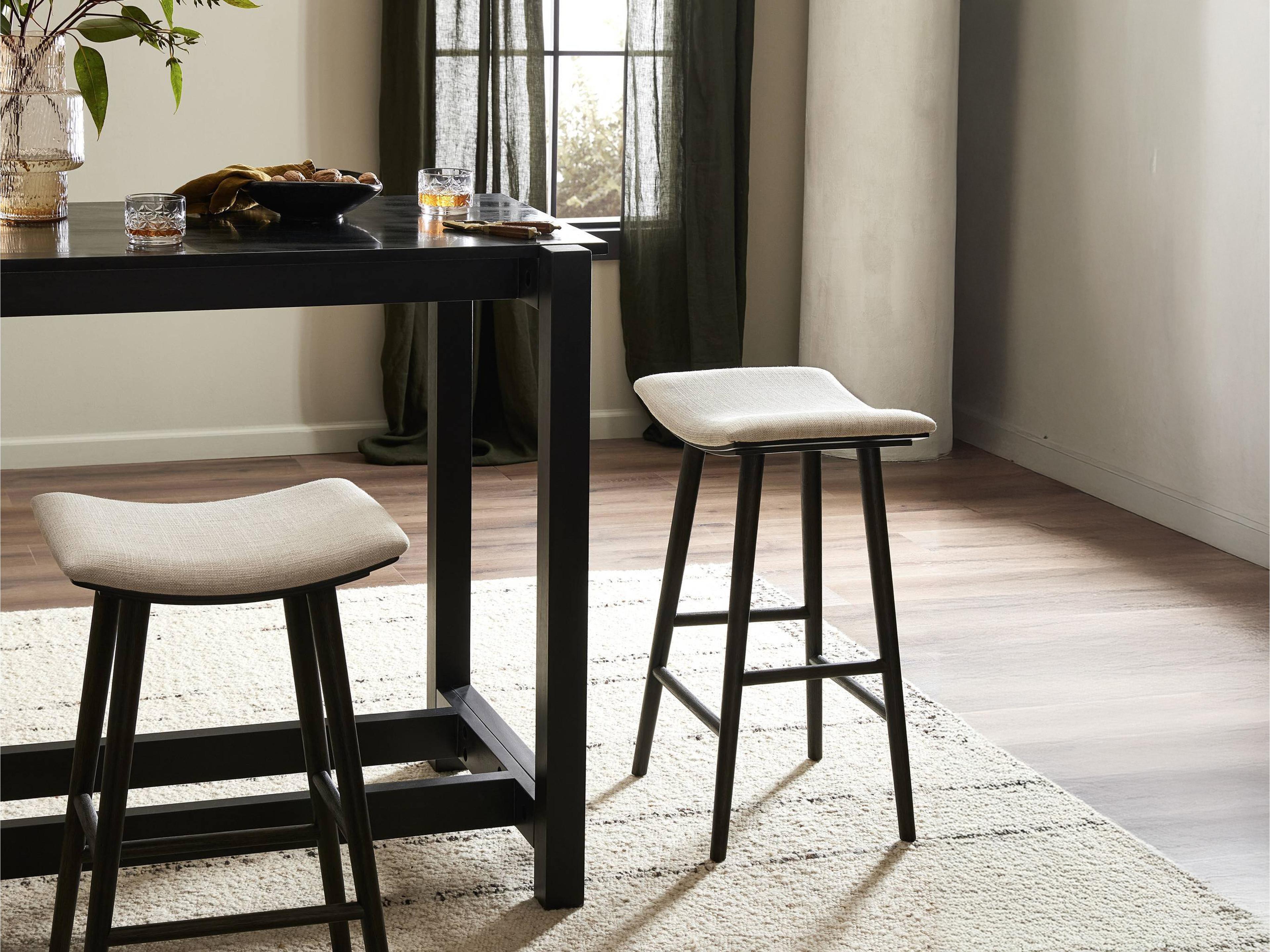 Four Hands Wallis Union Essence Natural Upholstered Bar Stool