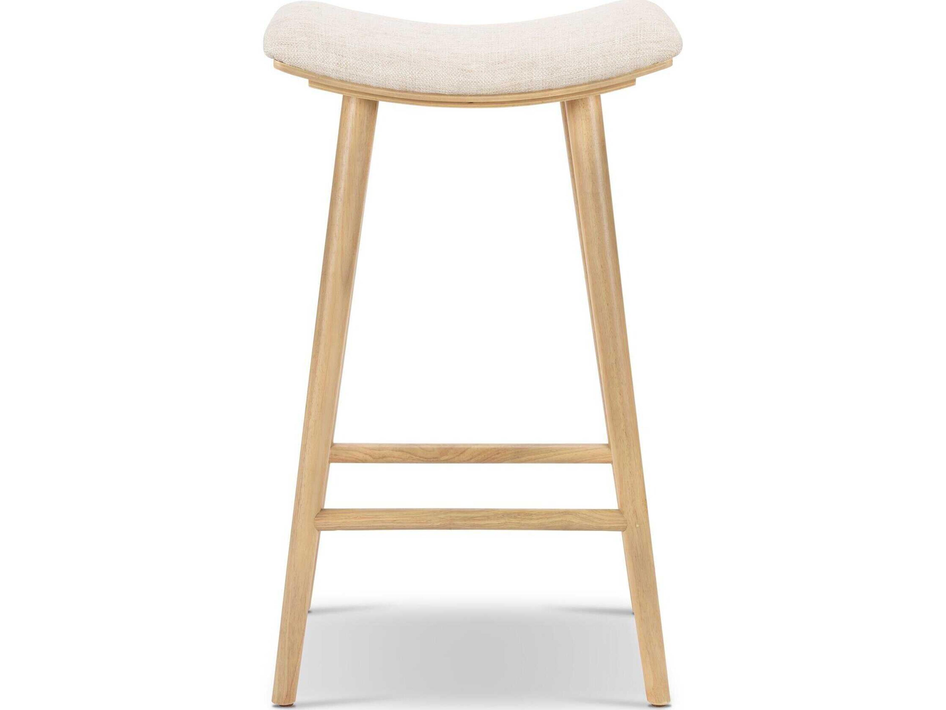 Four Hands Wallis Union Essence Natural Upholstered Bar Stool
