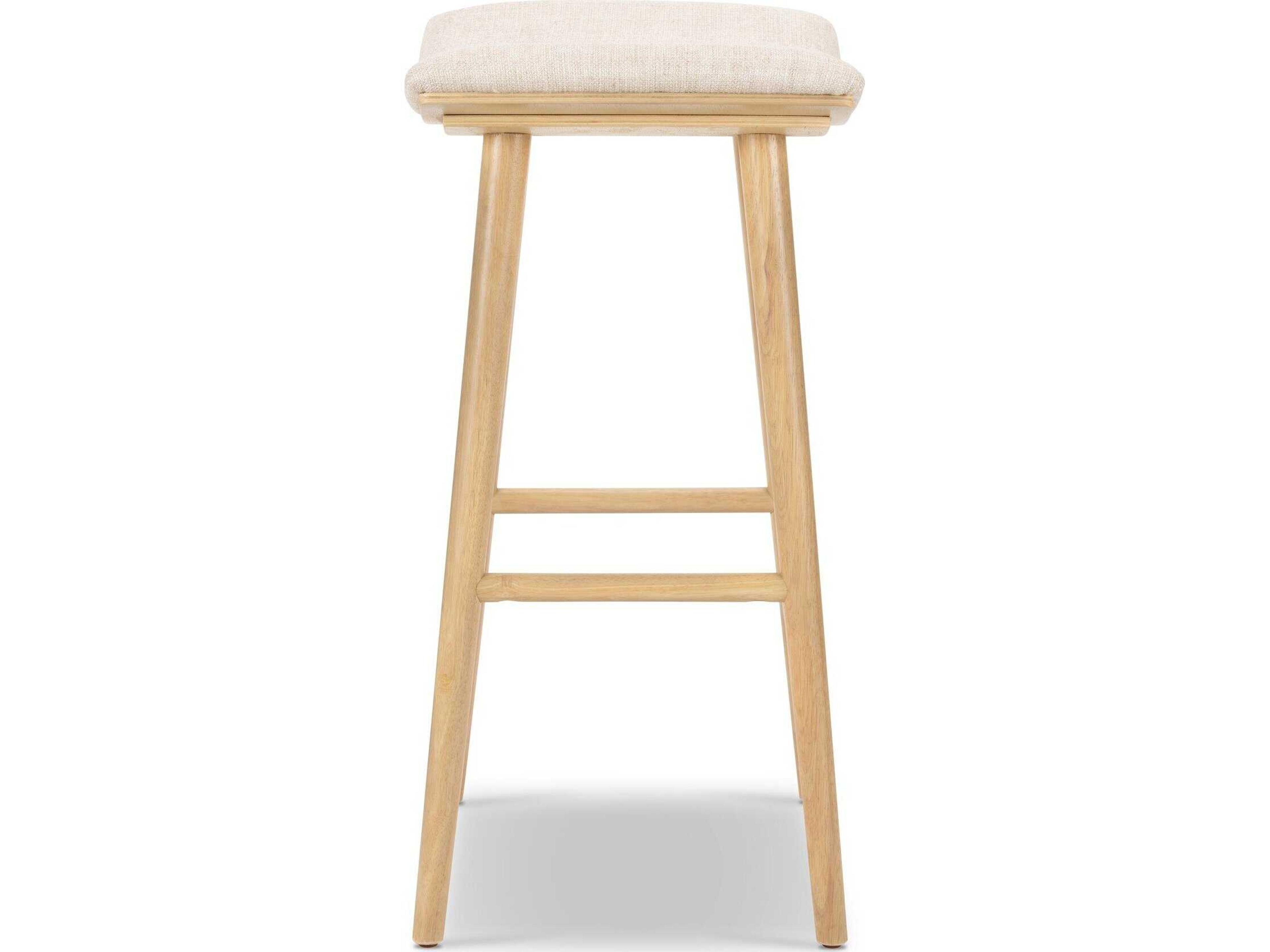 Four Hands Wallis Union Essence Natural Upholstered Bar Stool
